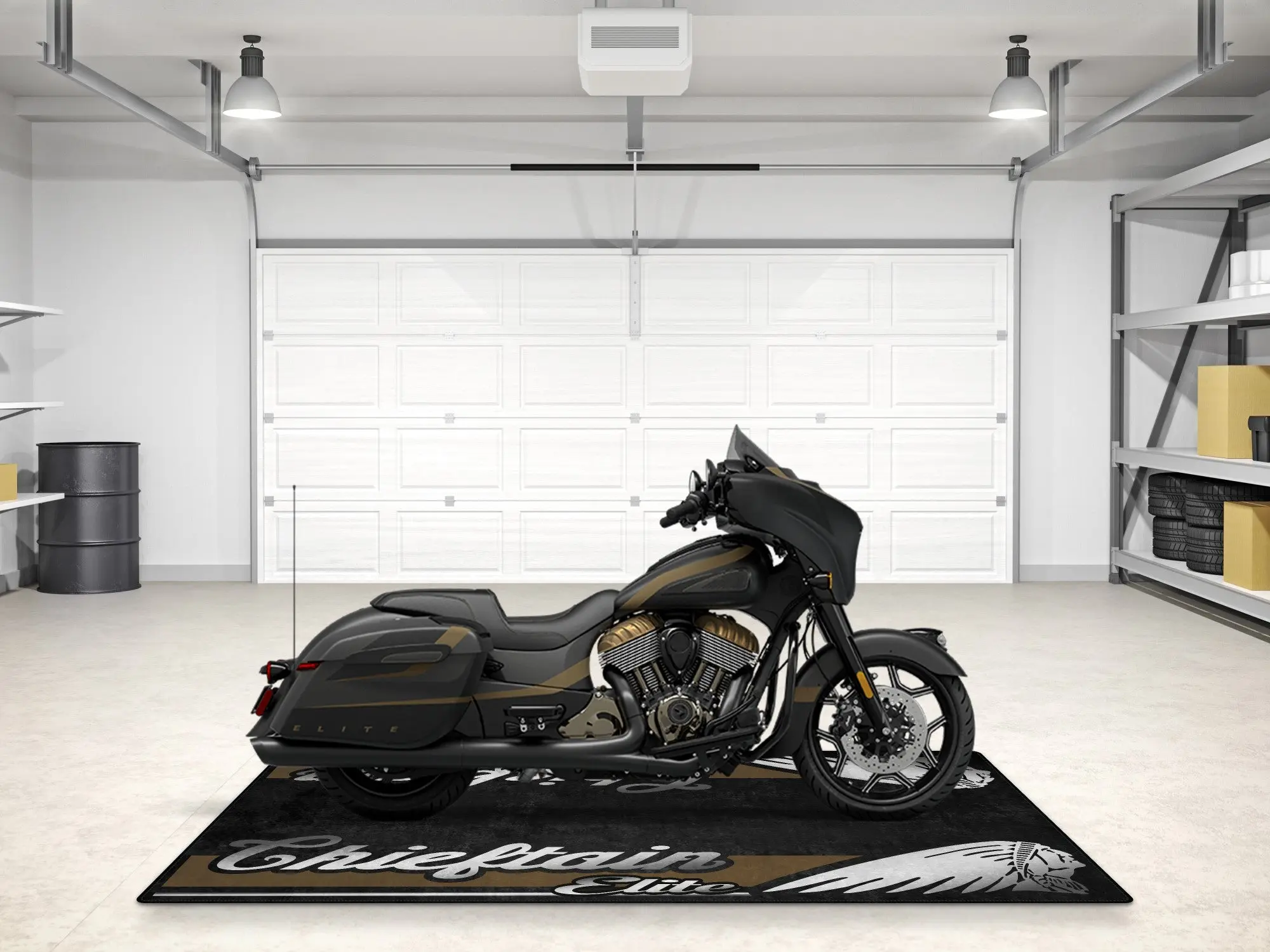 Designed Pit Mat for Indian Chieftain Elite Motorcycle - MM7330 - Image 5