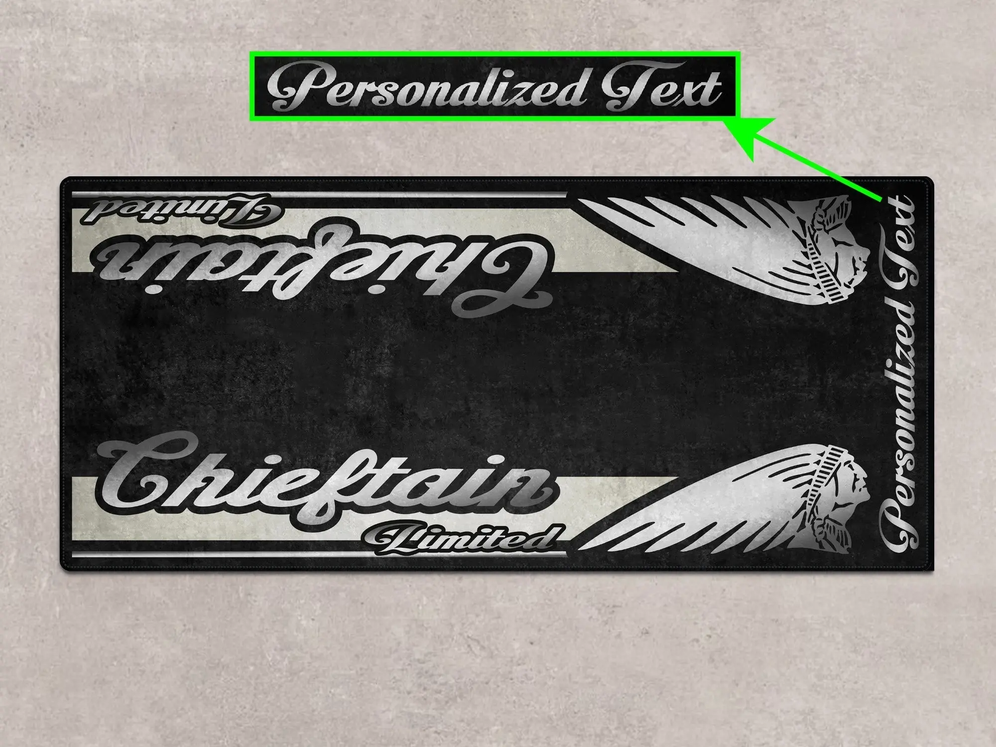 Designed Pit Mat for Indian Chieftain Limited Motorcycle - MM7329 - Image 4
