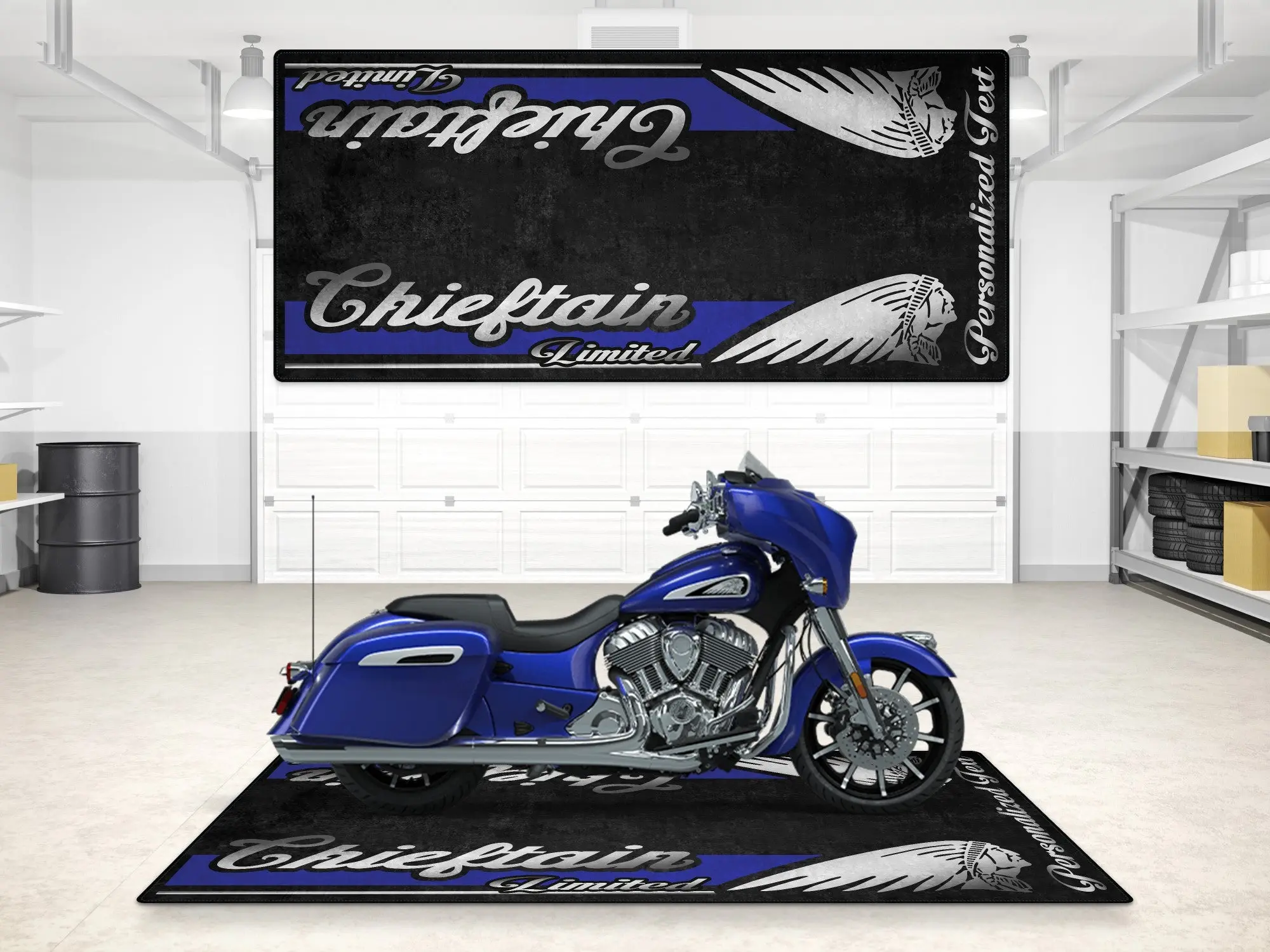 Designed Pit Mat for Indian Chieftain Limited Motorcycle - MM7329 - Image 8
