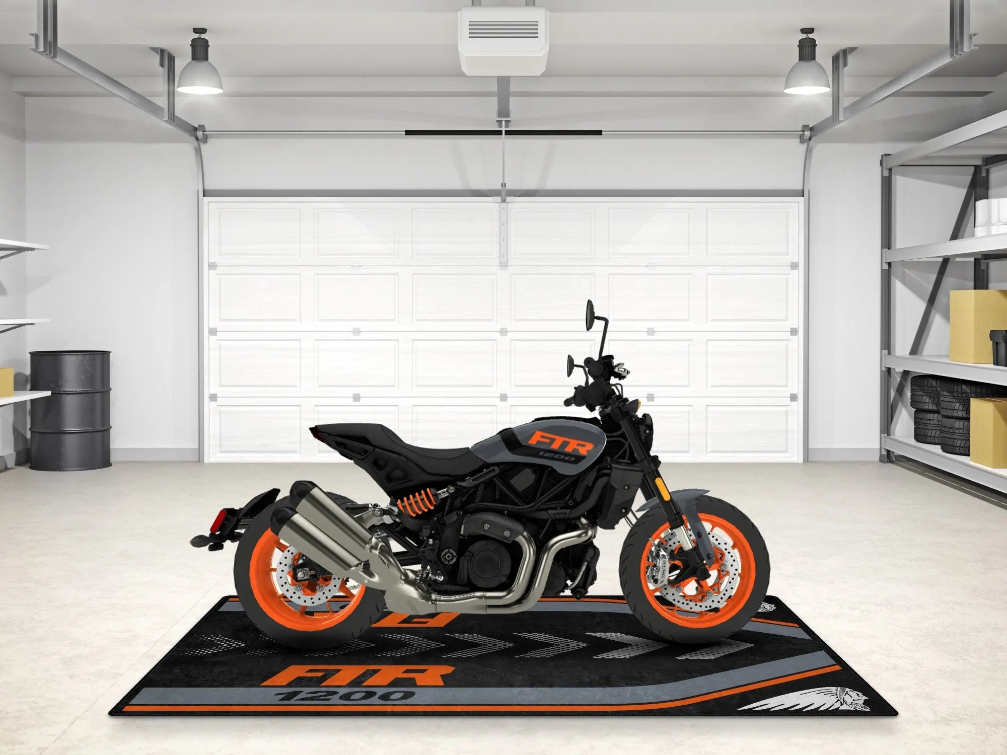 Designed Pit Mat for Indian FTR 1200 Motorcycle - MM7315 - Image 10
