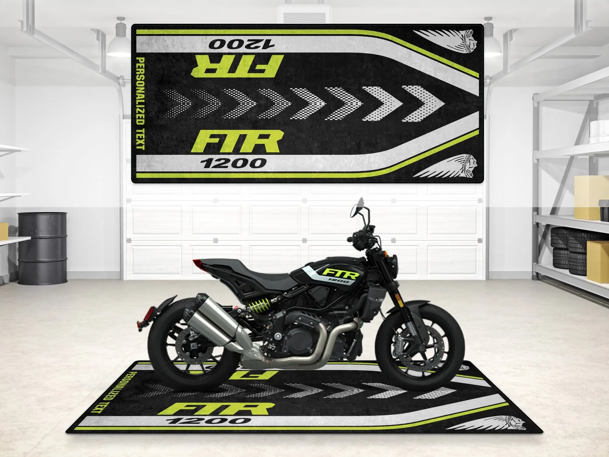 Designed Pit Mat for Indian FTR 1200 Motorcycle - MM7315 - Image 3