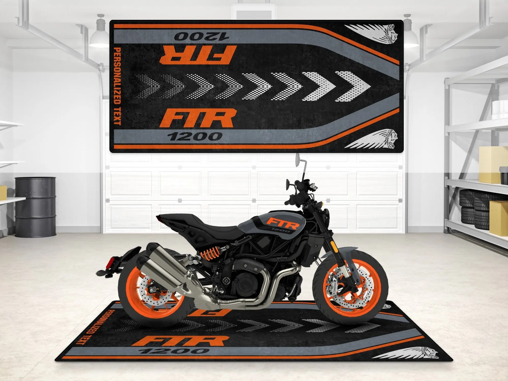 Designed Pit Mat for Indian FTR 1200 Motorcycle - MM7315 - Image 8
