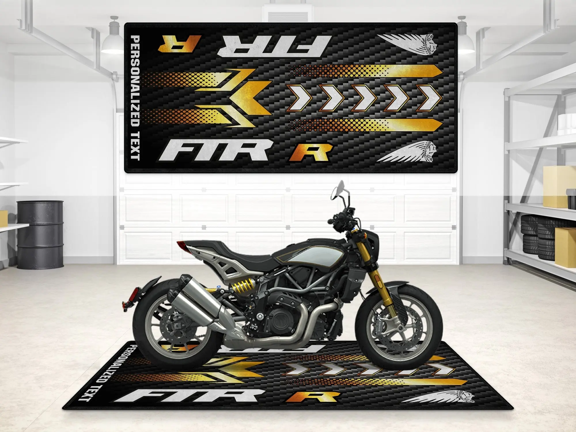 Designed Pit Mat for Indian FTR Carbon 1200 Motorcycle - MM7317 - Image 3