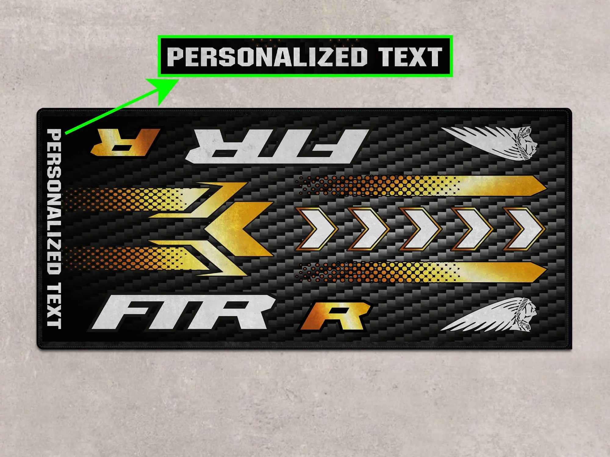 Designed Pit Mat for Indian FTR Carbon 1200 Motorcycle - MM7317 - Image 4