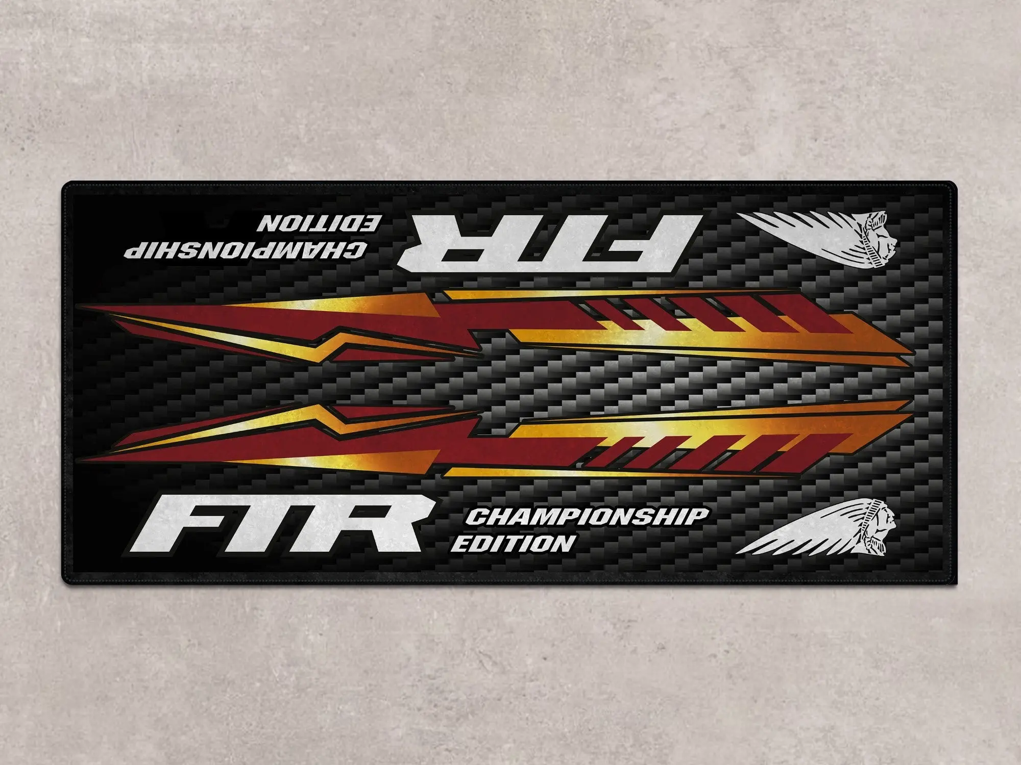 Designed Pit Mat for Indian FTR Championship Edition Motorcycle - MM7319 - Image 2