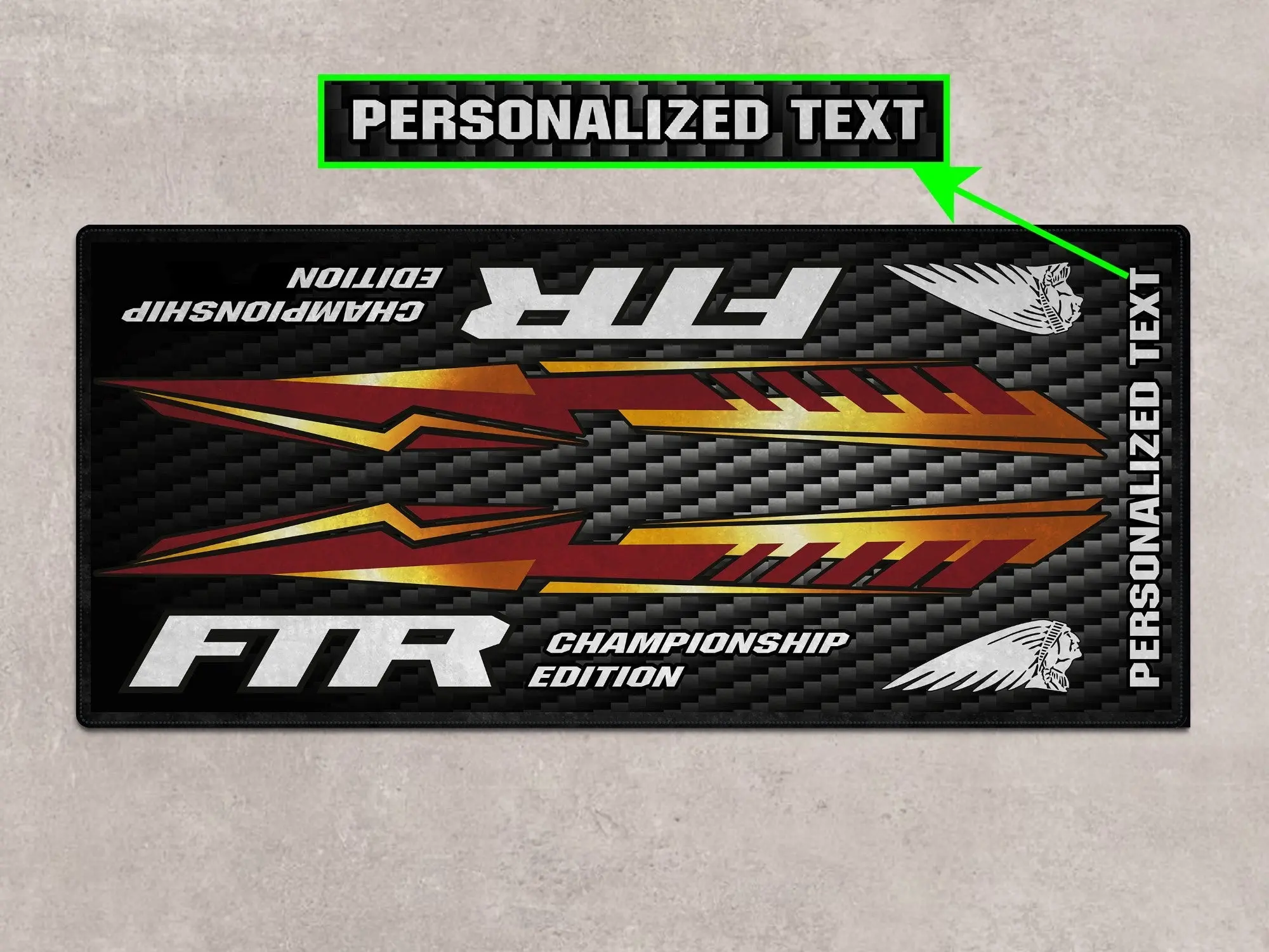 Designed Pit Mat for Indian FTR Championship Edition Motorcycle - MM7319 - Image 4