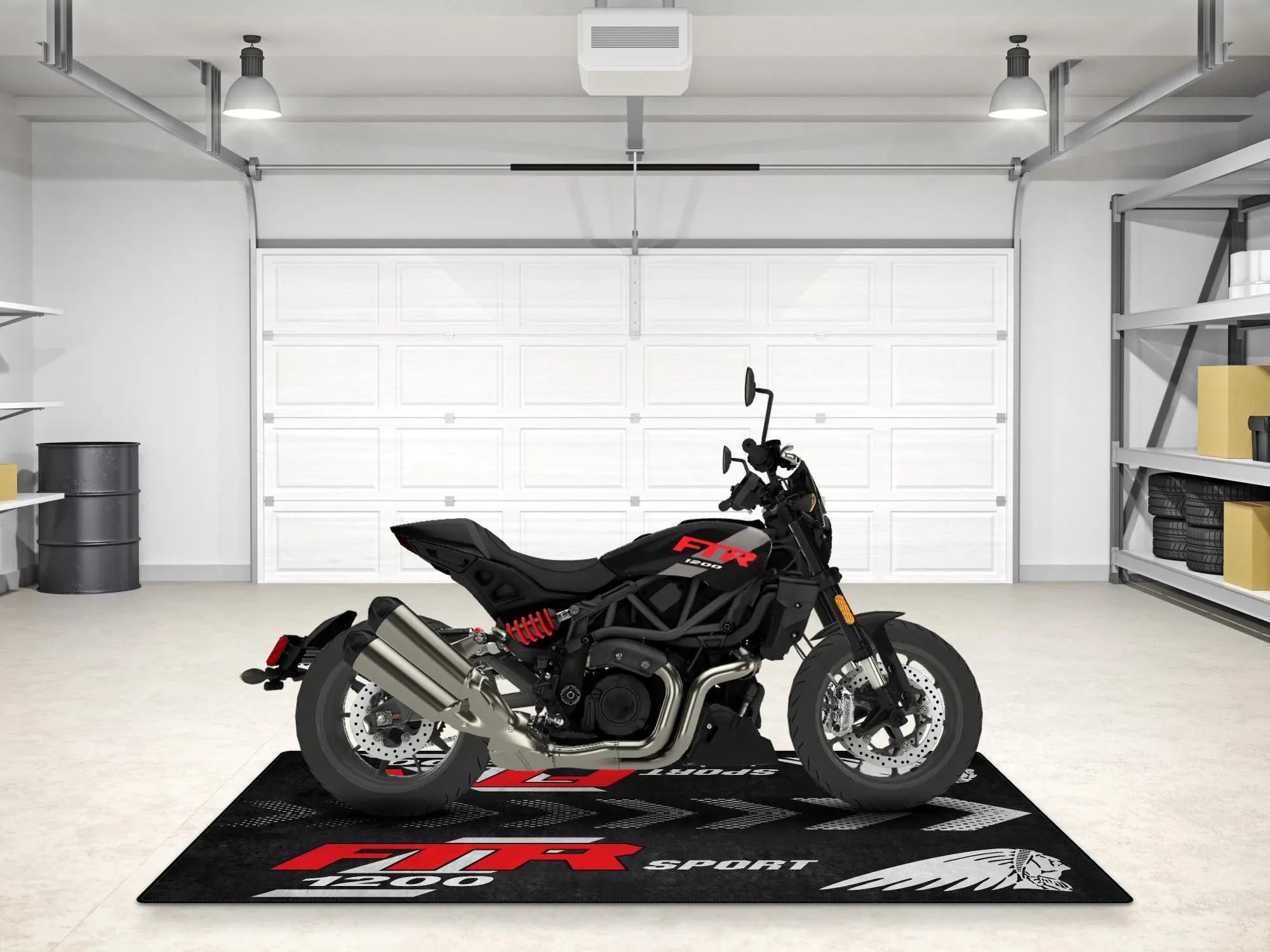 Designed Pit Mat for Indian FTR Sport 1200 Motorcycle - MM7316 - Image 5