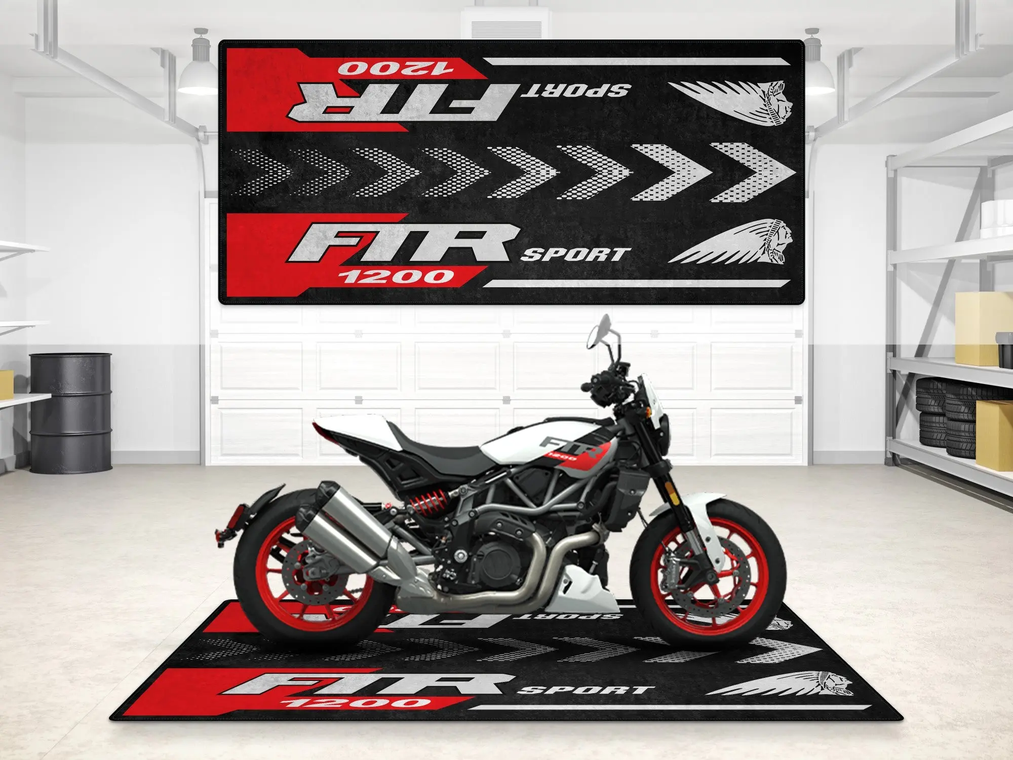 Designed Pit Mat for Indian FTR Sport 1200 Motorcycle - MM7316 - Image 6