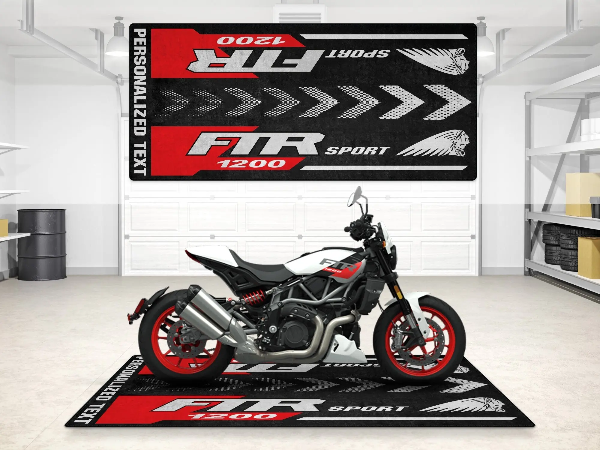 Designed Pit Mat for Indian FTR Sport 1200 Motorcycle - MM7316 - Image 8
