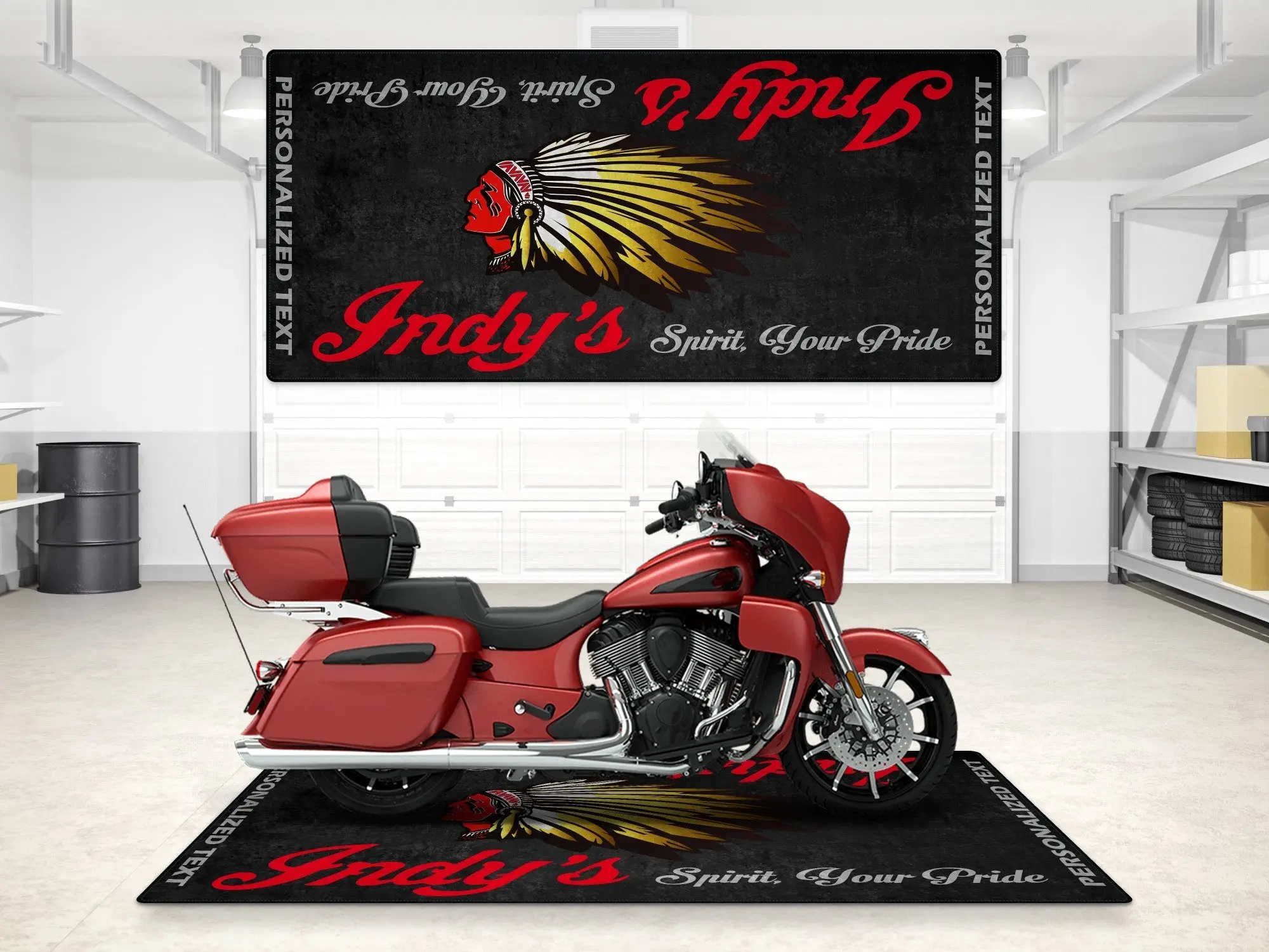 Designed Pit Mat for Indian Motorcycle - MM7273 - Image 3