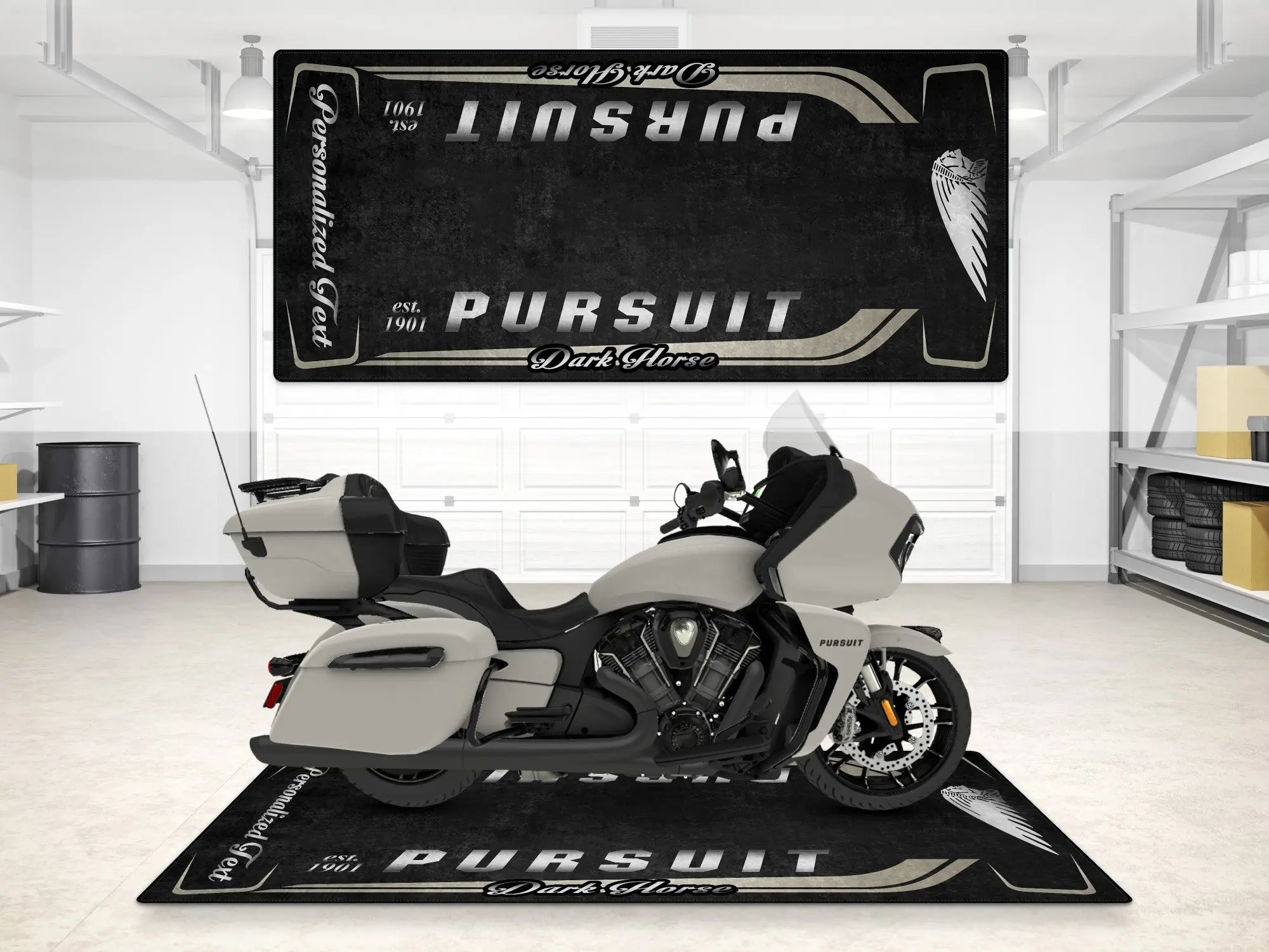 Designed Pit Mat for Indian Pursuit Dark Horse Motorcycle - MM7339 - Image 8