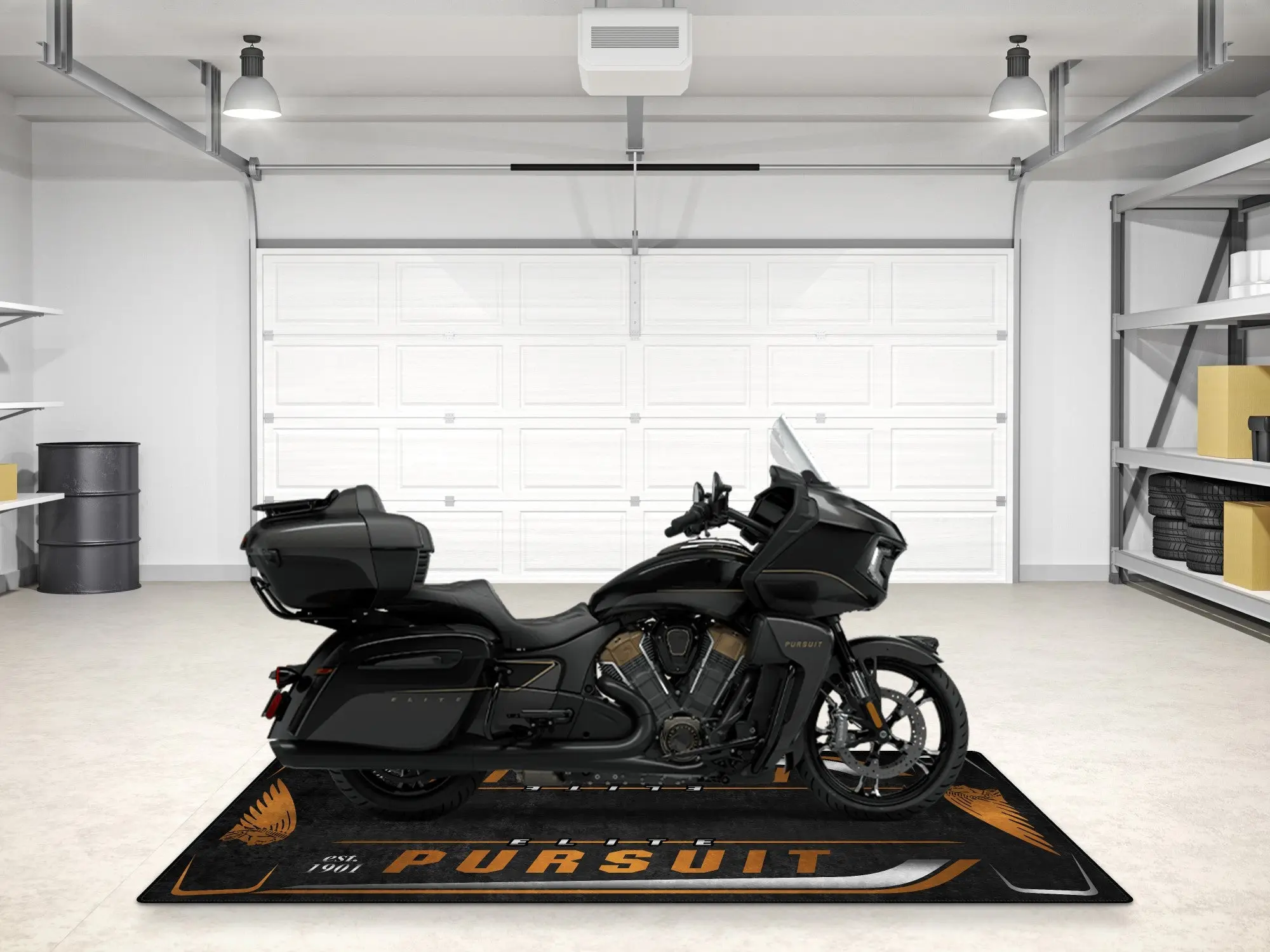 Designed Pit Mat for Indian Pursuit Elite Motorcycle - MM7340 - Image 5