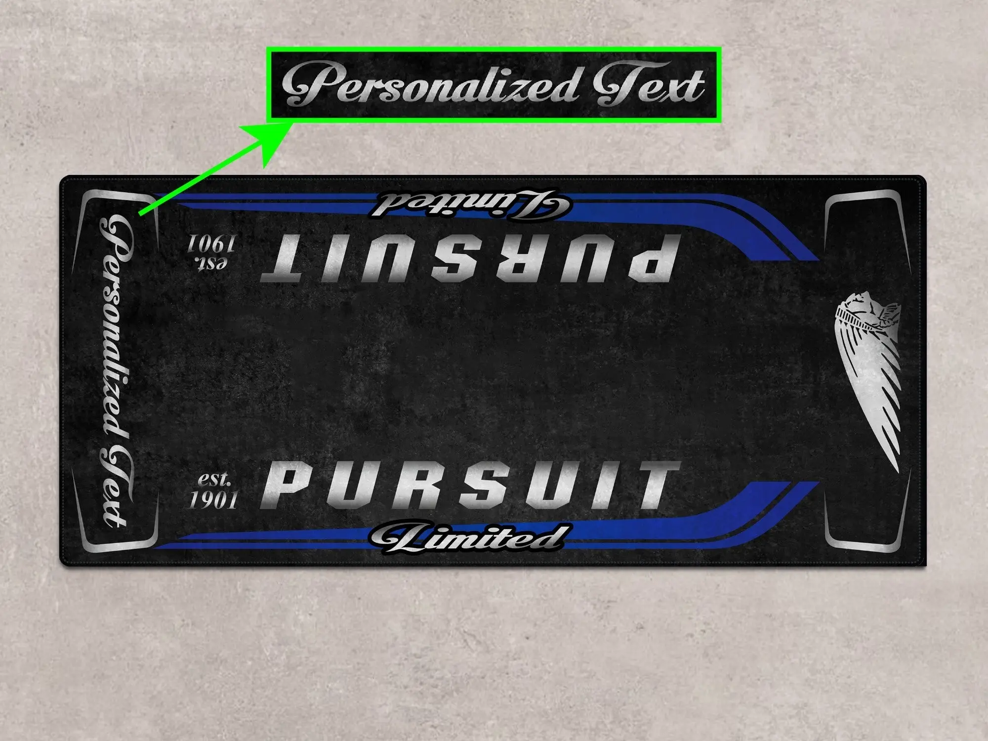 Designed Pit Mat for Indian Pursuit Limited Motorcycle - MM7338 - Image 12