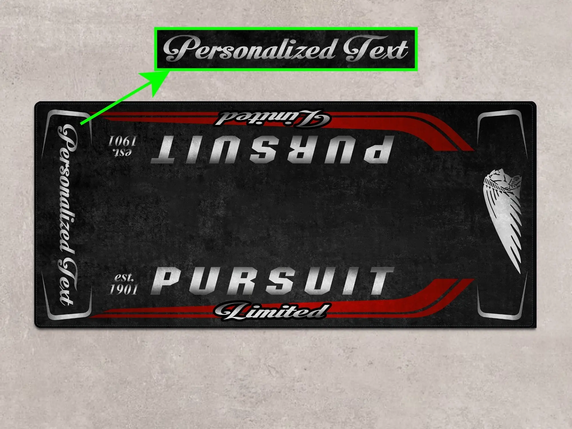 Designed Pit Mat for Indian Pursuit Limited Motorcycle - MM7338 - Image 8