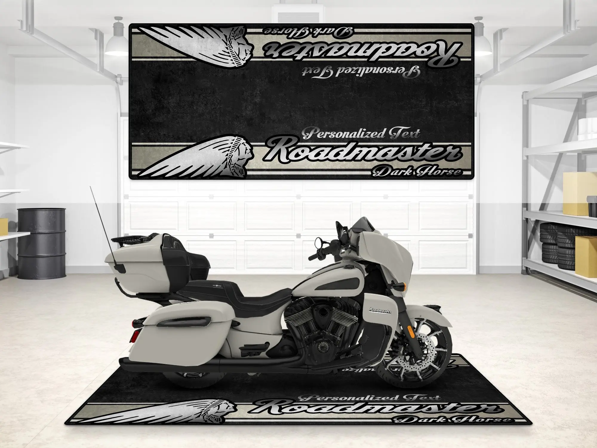 Designed Pit Mat for Indian Roadmaster Dark Horse Motorcycle - MM7337 - Image 11