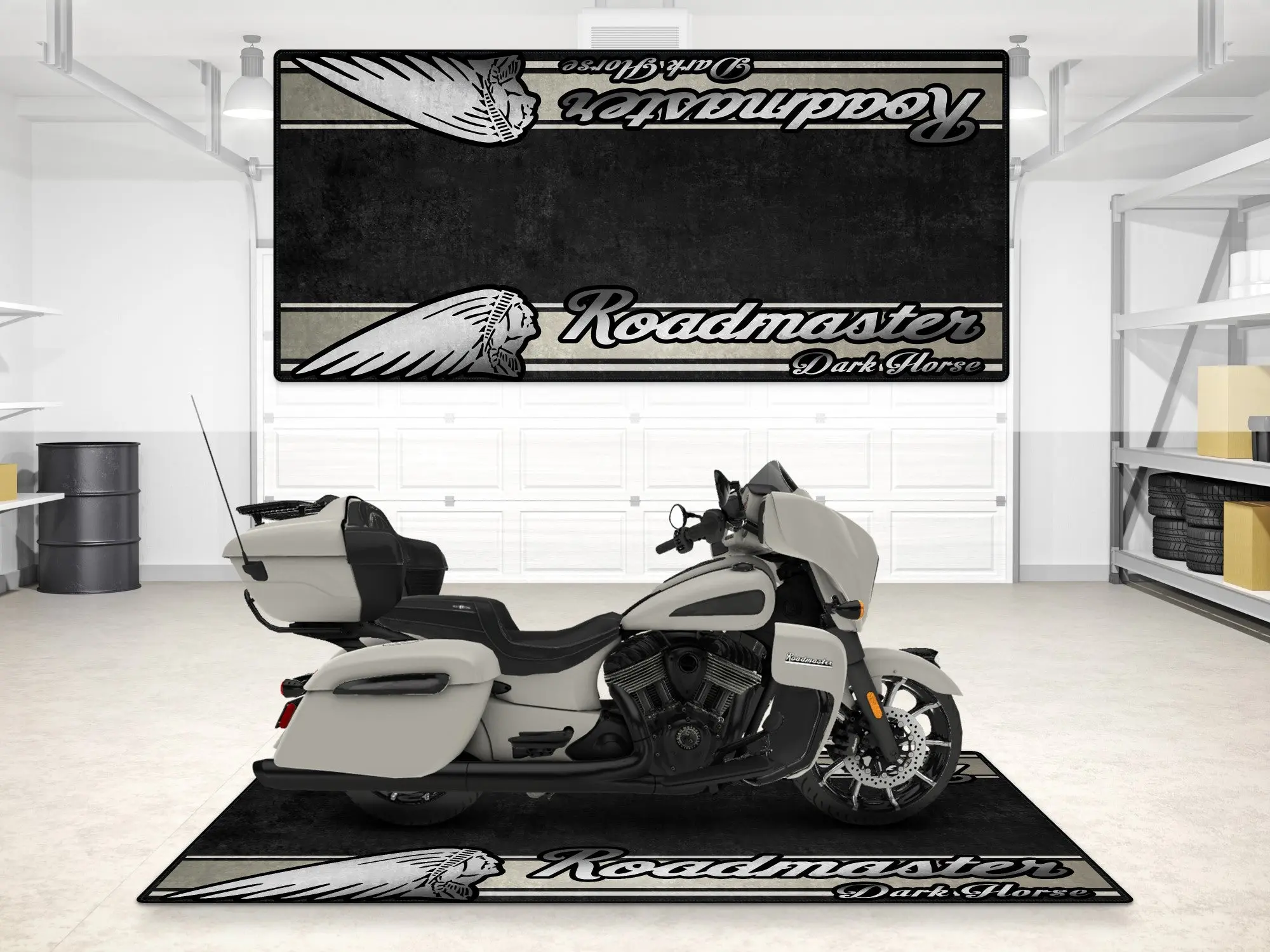 Designed Pit Mat for Indian Roadmaster Dark Horse Motorcycle - MM7337 - Image 9