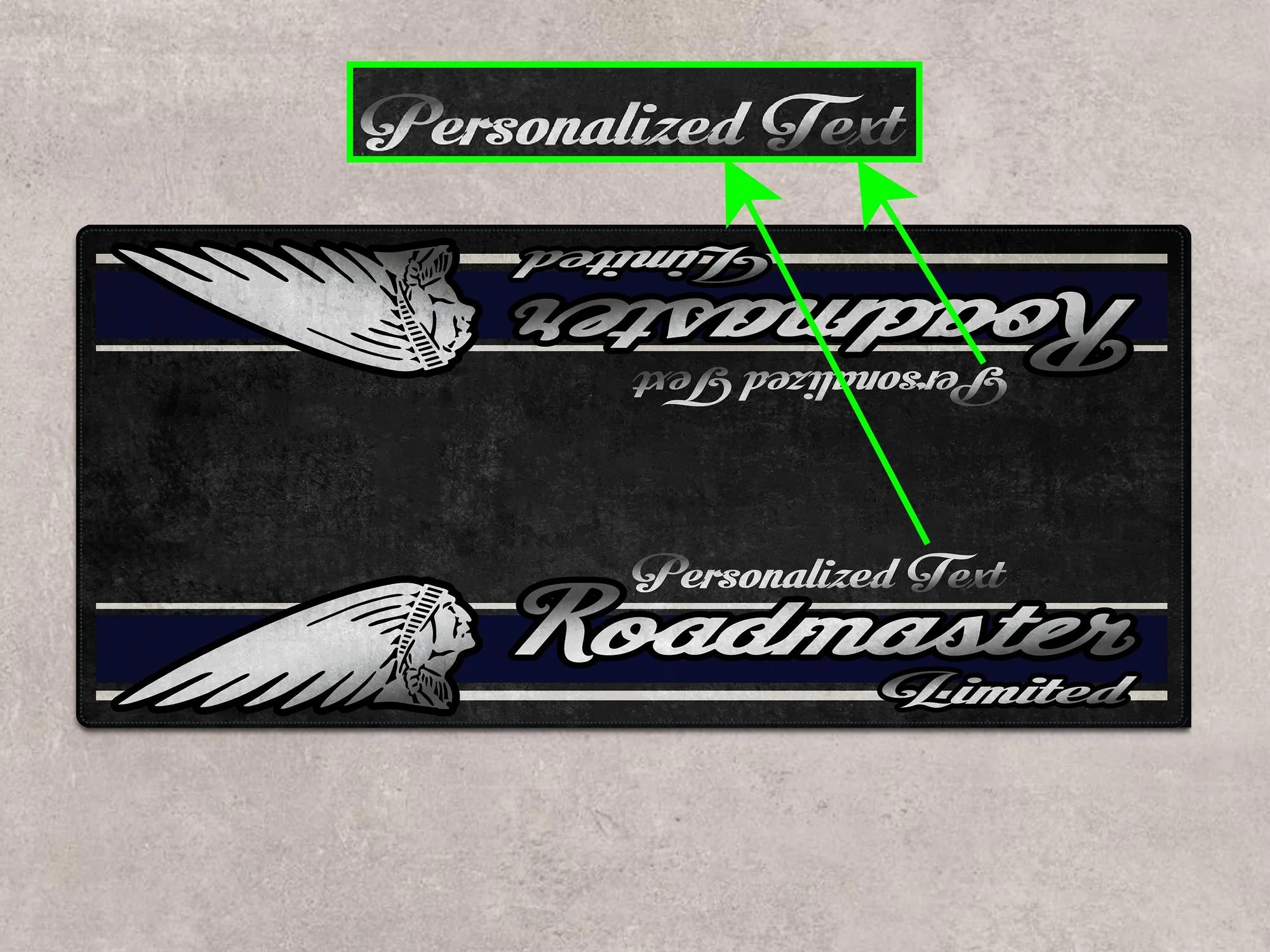 Designed Pit Mat for Indian Roadmaster Limited Motorcycle - MM7336 - Image 4