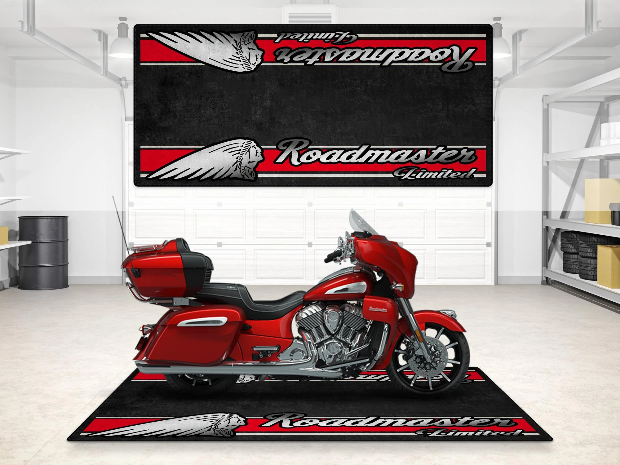 Designed Pit Mat for Indian Roadmaster Limited Motorcycle - MM7336 - Image 6
