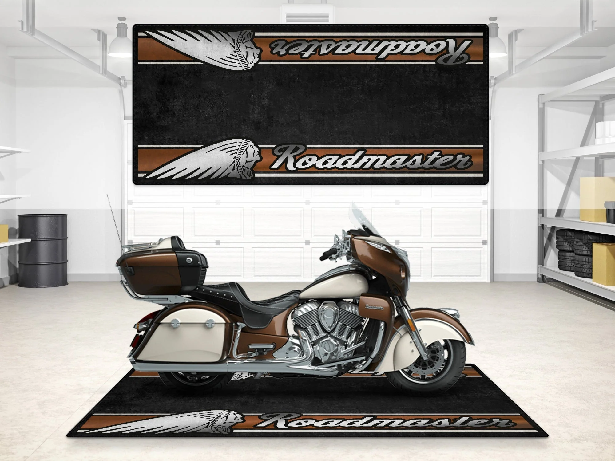 Designed Pit Mat for Indian Roadmaster Motorcycle - MM7335 - Image 5