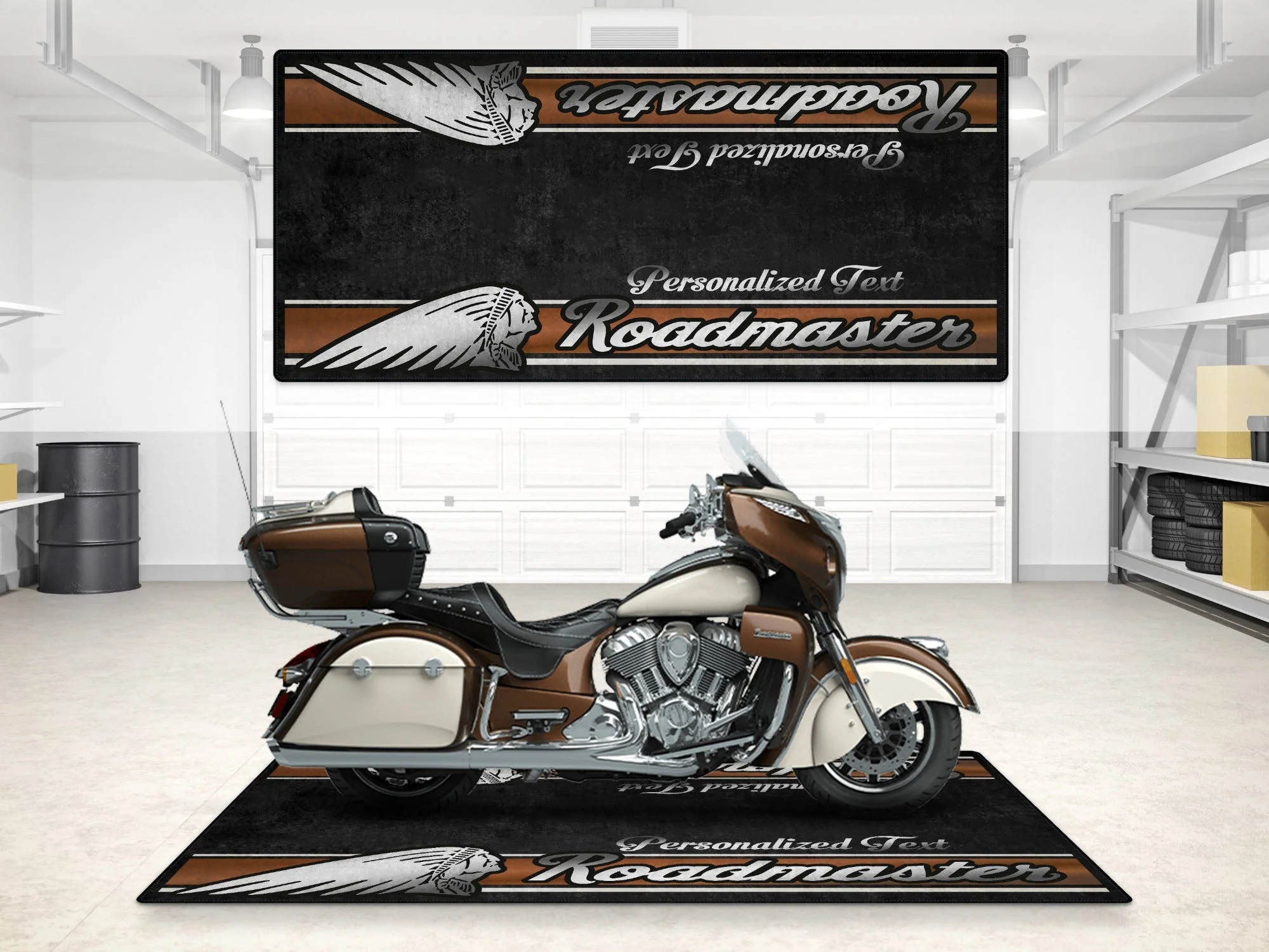 Designed Pit Mat for Indian Roadmaster Motorcycle - MM7335 - Image 7