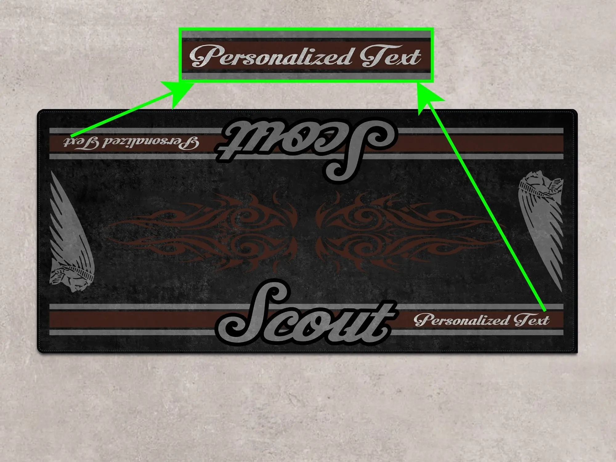 Designed Pit Mat for Indian Scout Bobber Motorcycle - MM7321 - Image 8