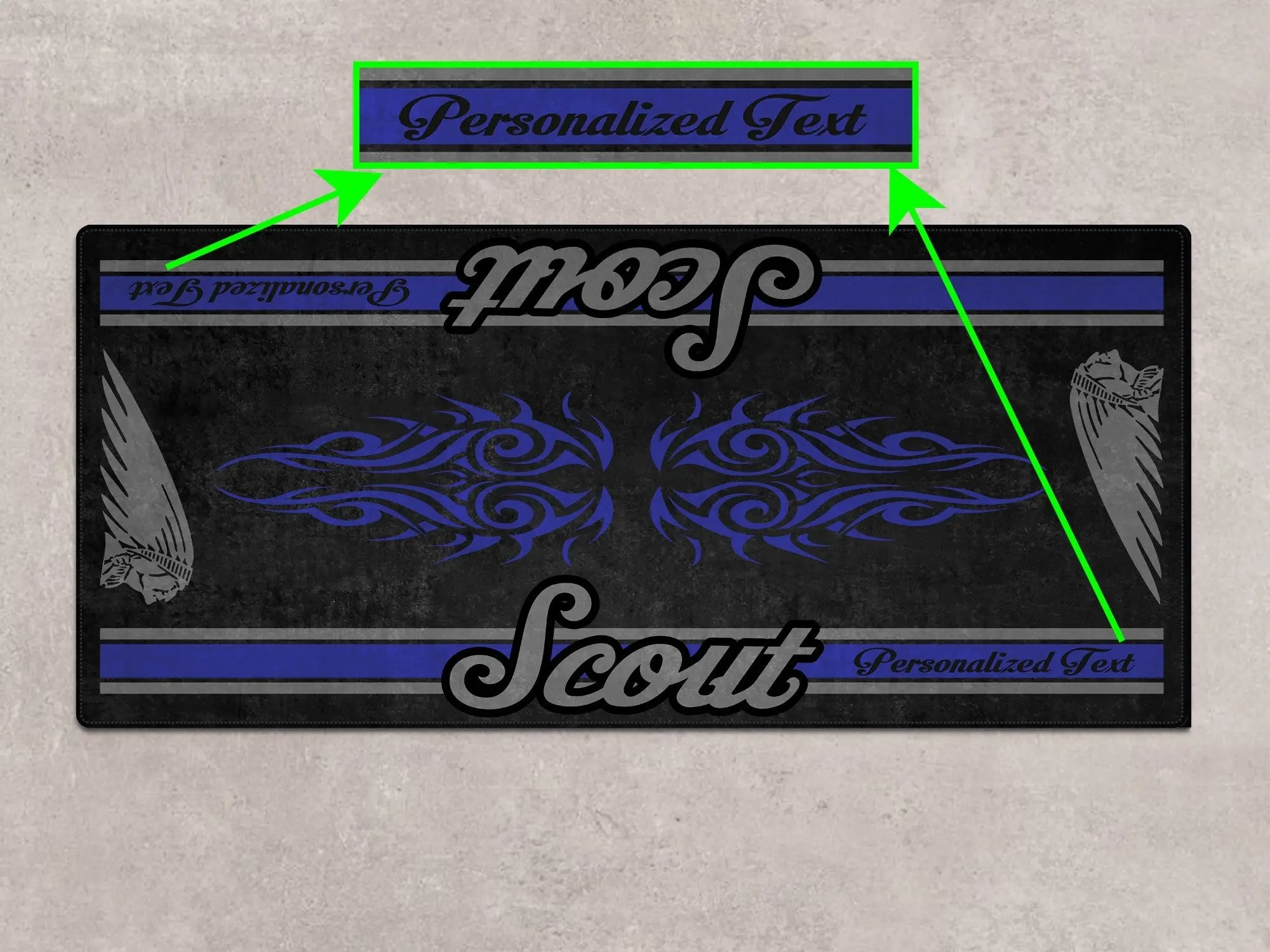 Designed Pit Mat for Indian Scout Bobber Sixty Motorcycle - MM7320 - Image 4