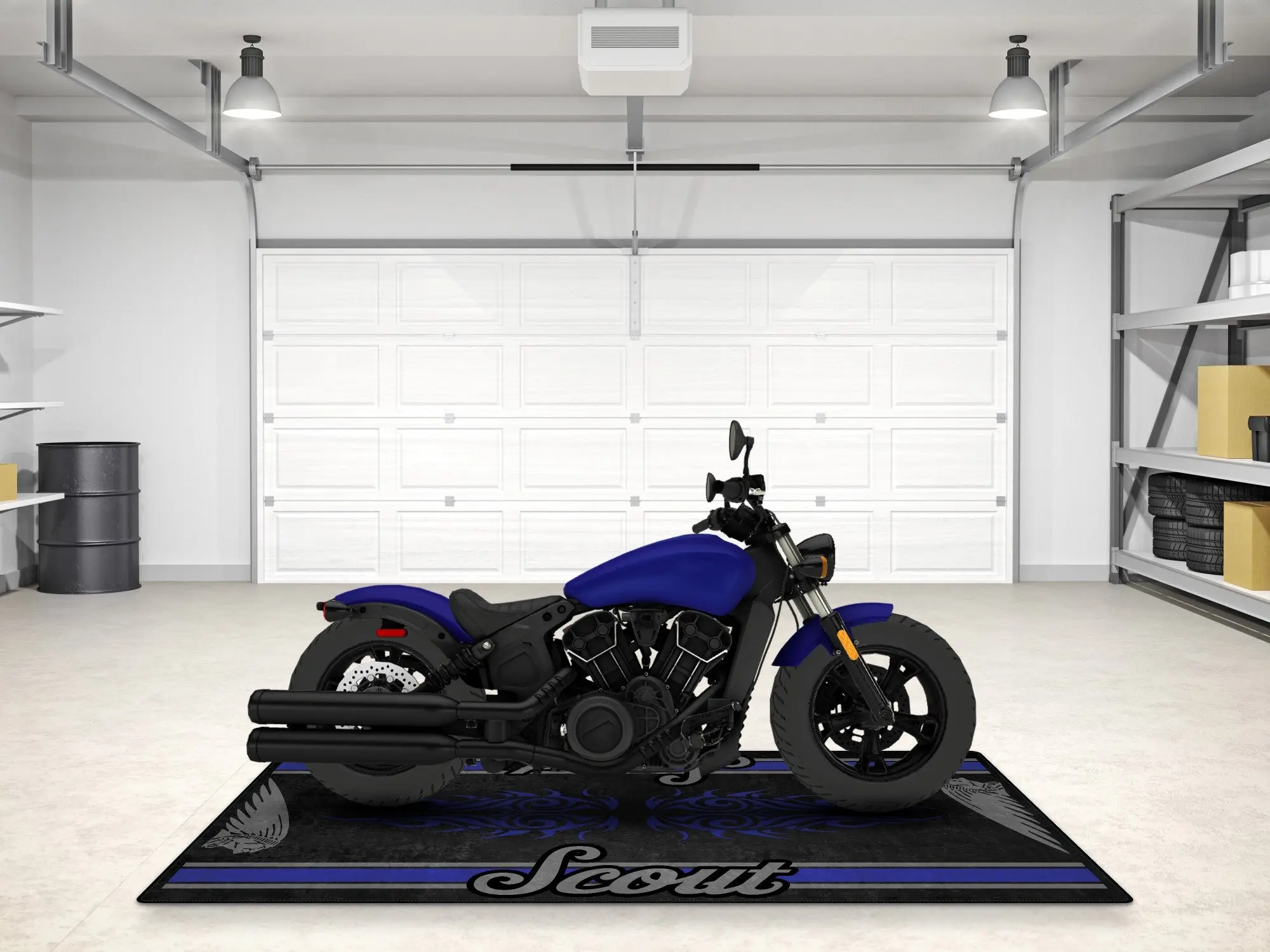 Designed Pit Mat for Indian Scout Bobber Sixty Motorcycle - MM7320 - Image 5