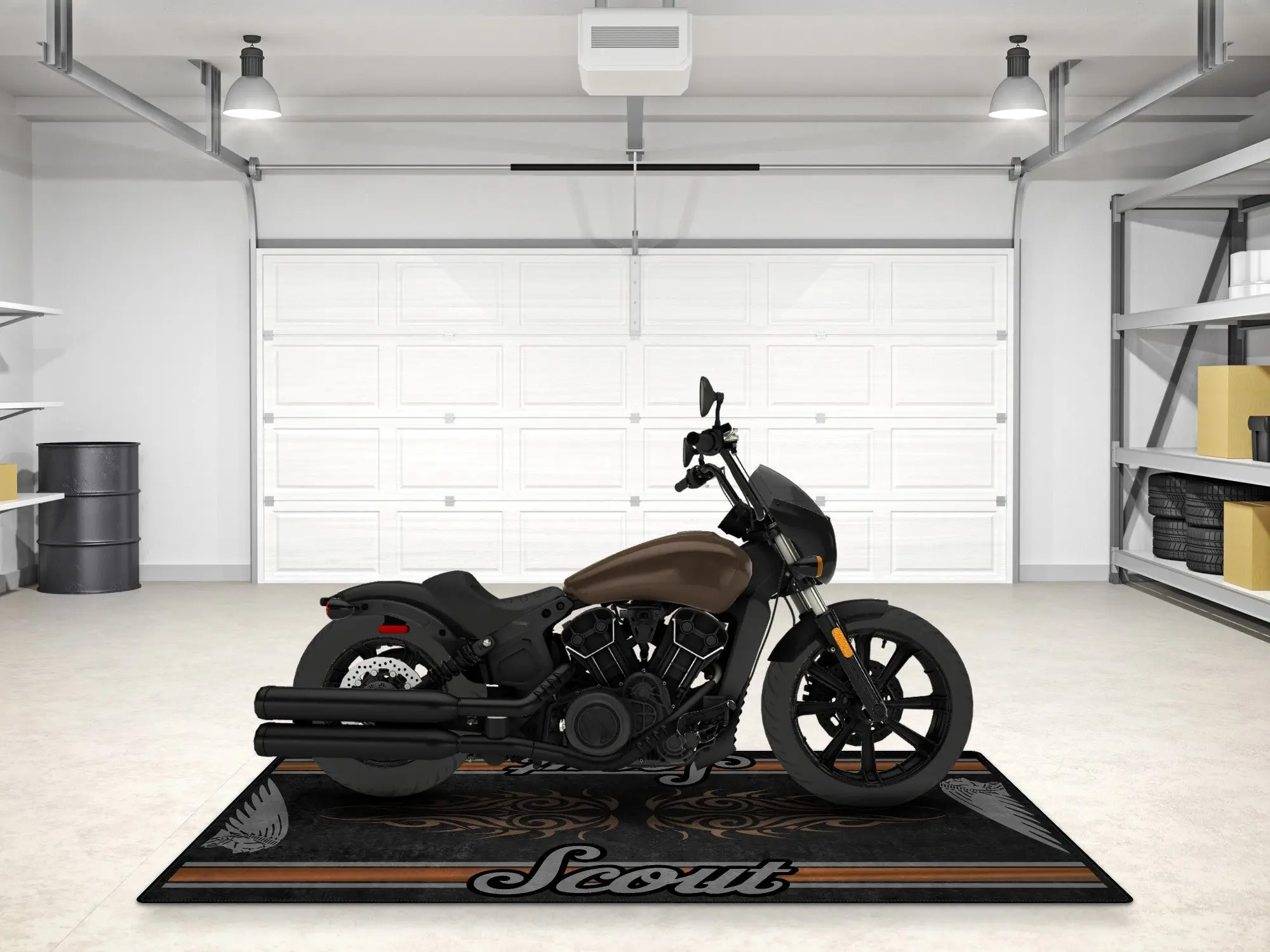 Designed Pit Mat for Indian Scout Rogue Sixty Motorcycle - MM7324 - Image 5