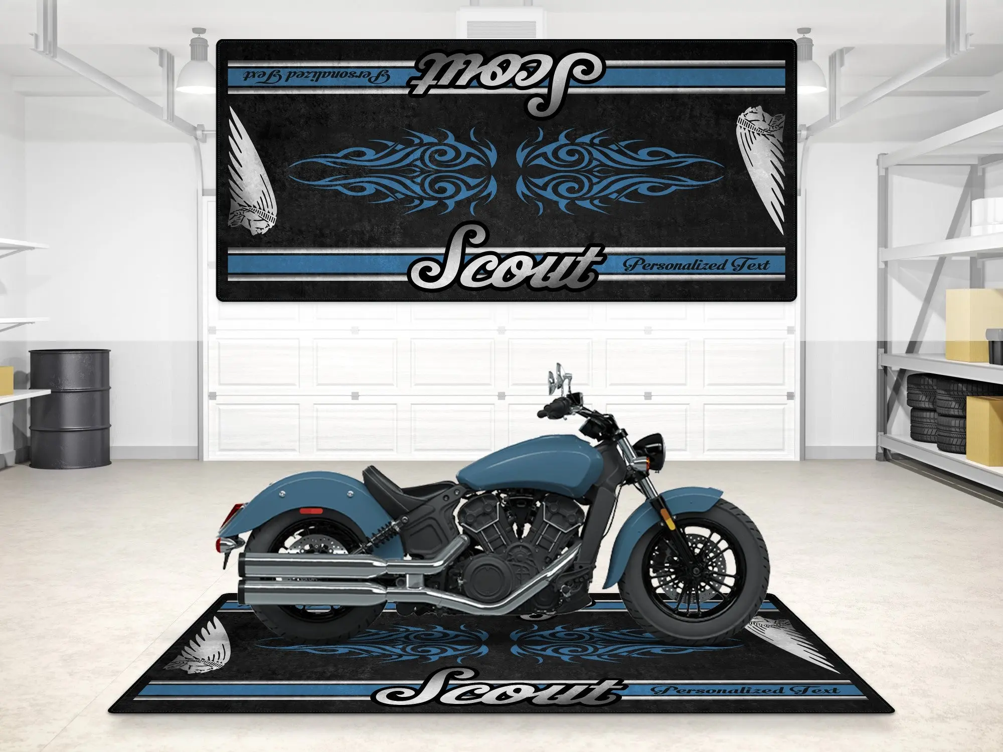 Designed Pit Mat for Indian Scout Sixty Motorcycle - MM7322 - Image 3