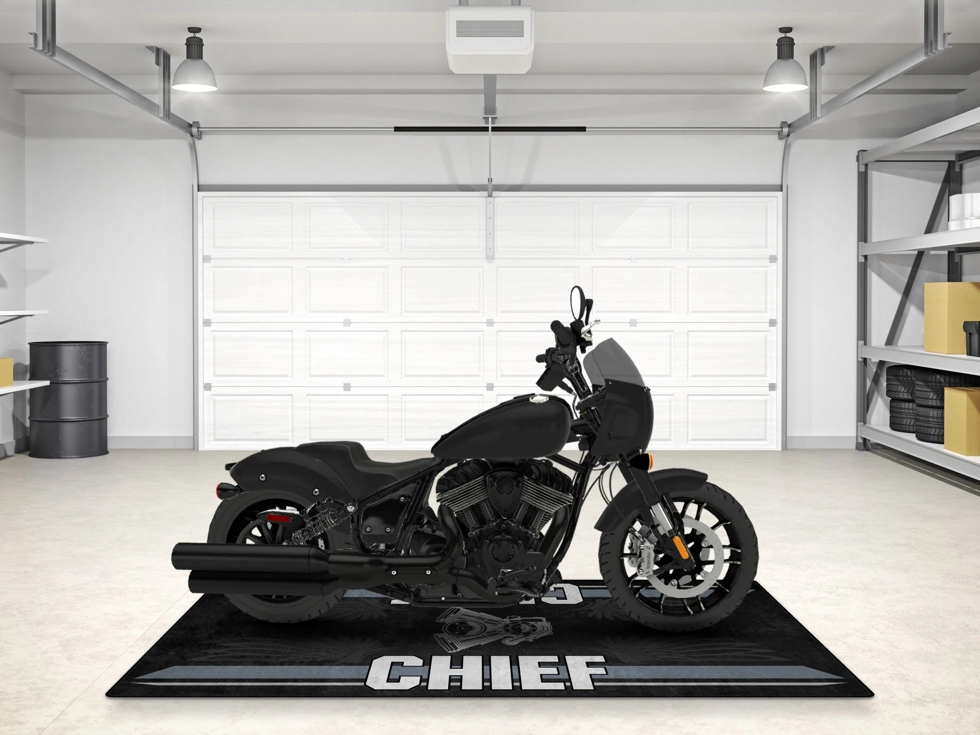 Designed Pit Mat for Indian Sport Chief Motorcycle - MM7325 - Image 13