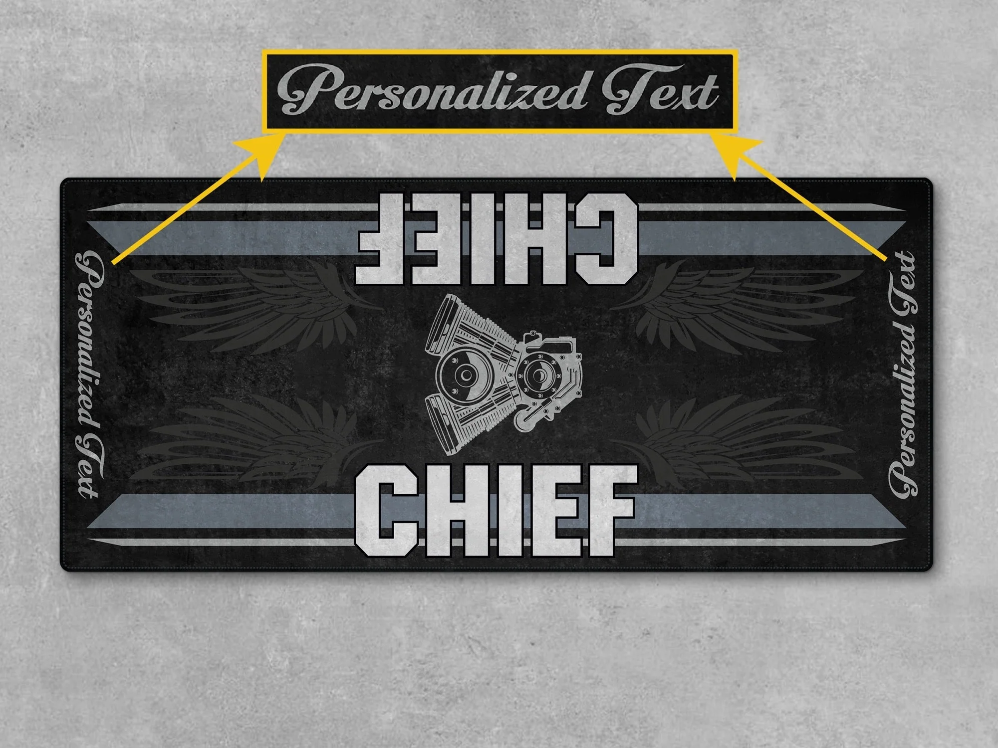 Designed Pit Mat for Indian Sport Chief Motorcycle - MM7325 - Image 4