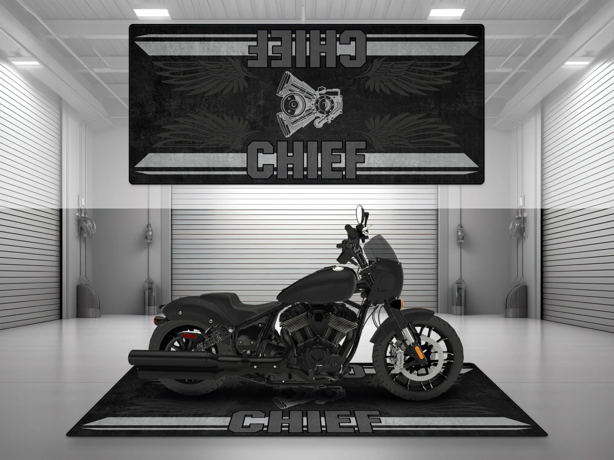 Designed Pit Mat for Indian Sport Chief Motorcycle - MM7325 - Image 9