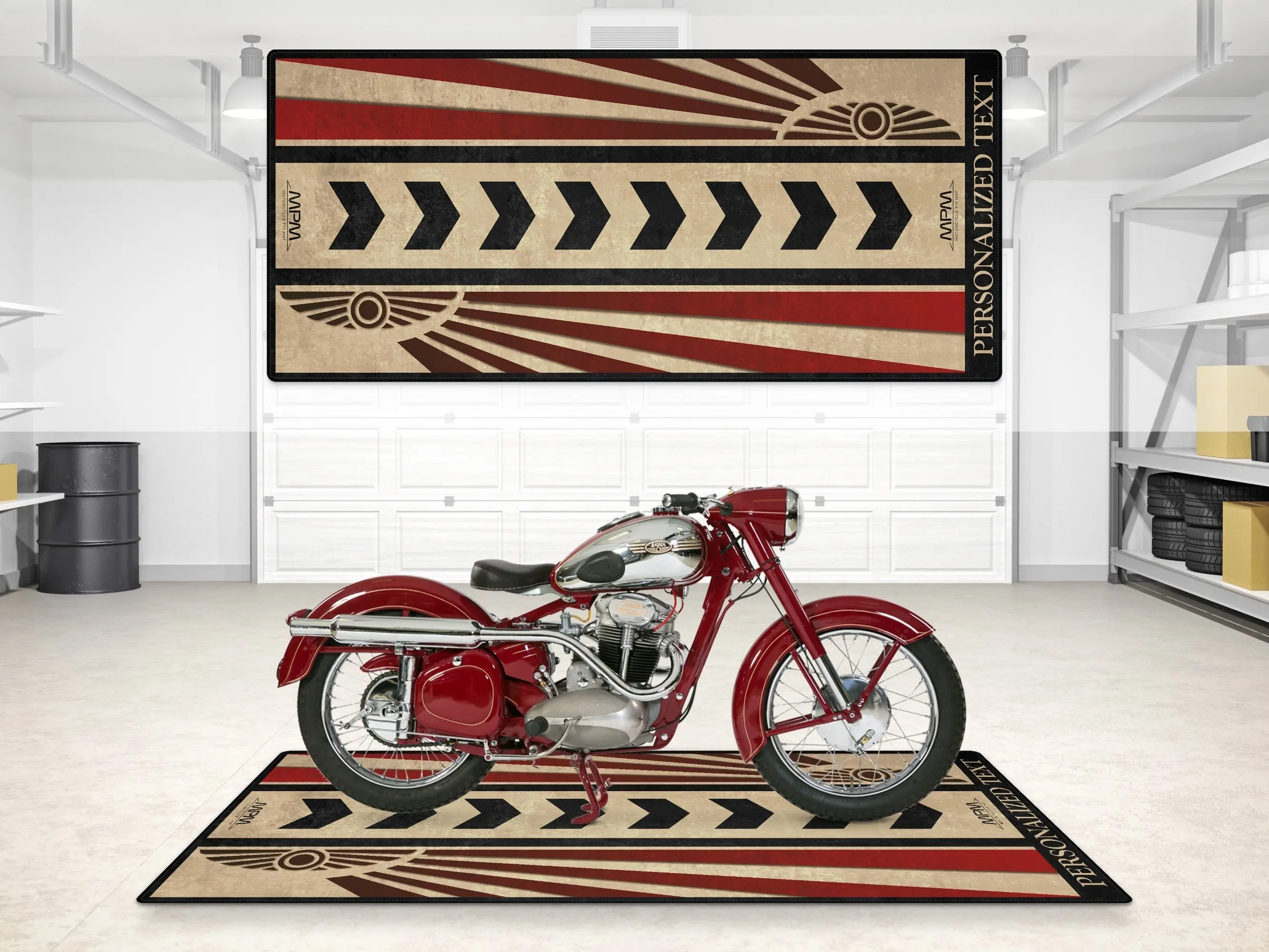 Designed Pit Mat for Jawa Motorcycle - MM7567 - Image 3
