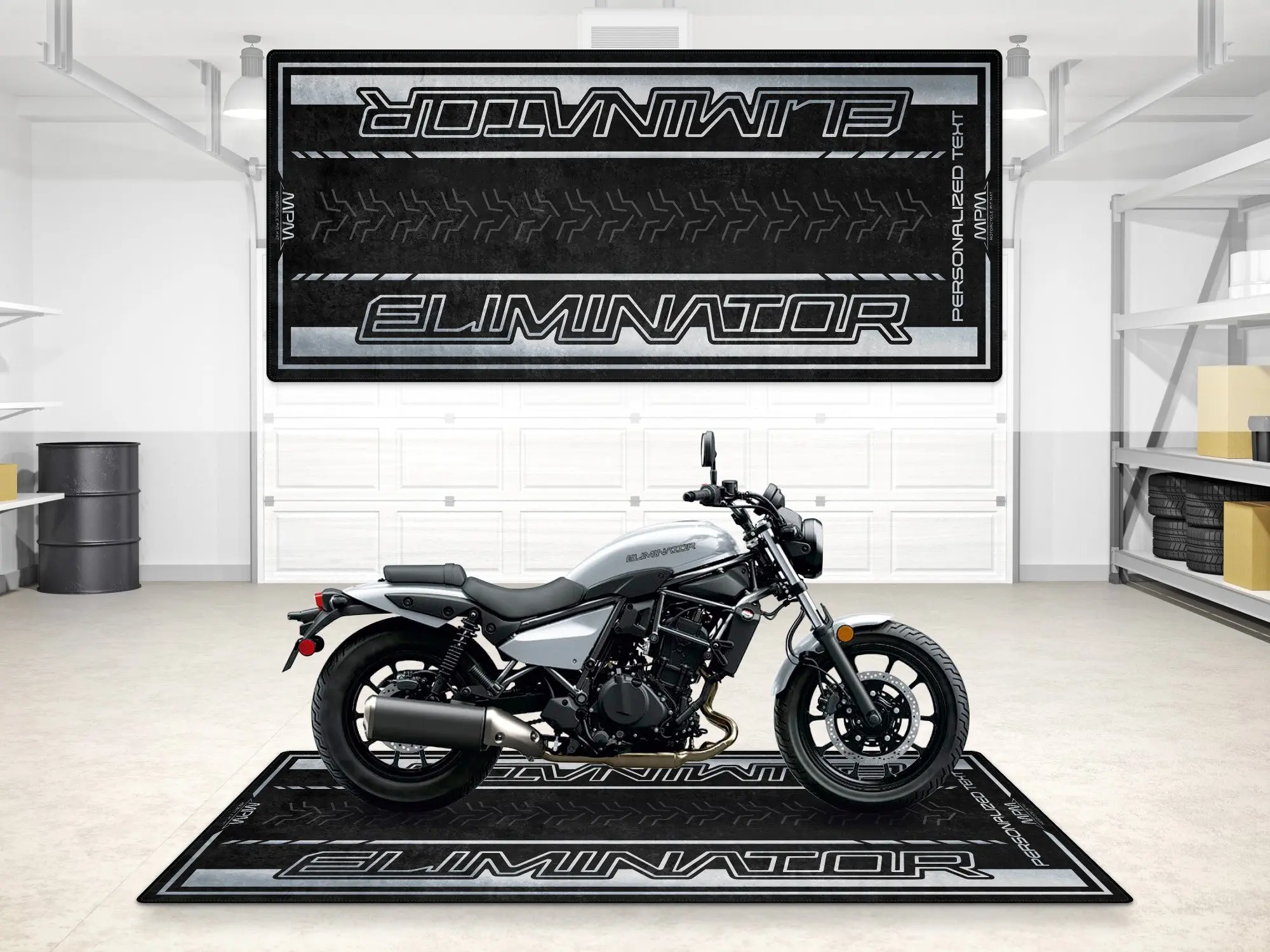 Designed Pit Mat for Kawasaki Eliminator Motorcycle - MM7422 - Image 3