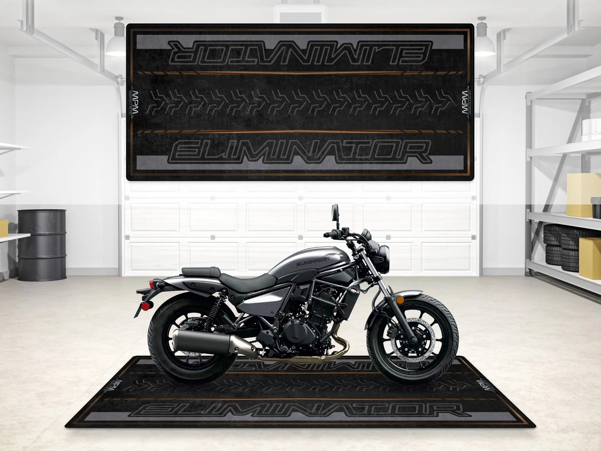 Designed Pit Mat for Kawasaki Eliminator Motorcycle - MM7422 - Image 6
