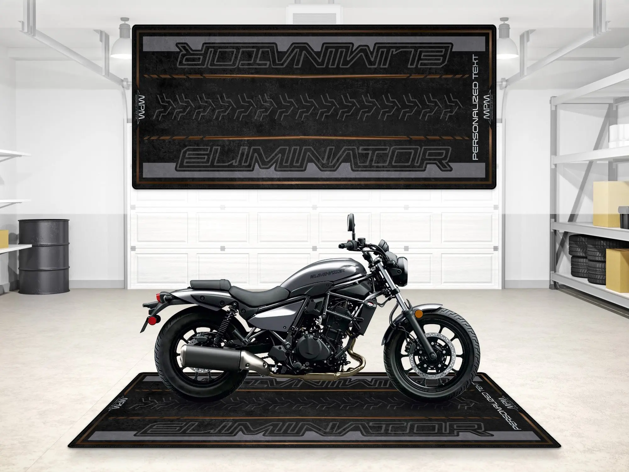 Designed Pit Mat for Kawasaki Eliminator Motorcycle - MM7422 - Image 8