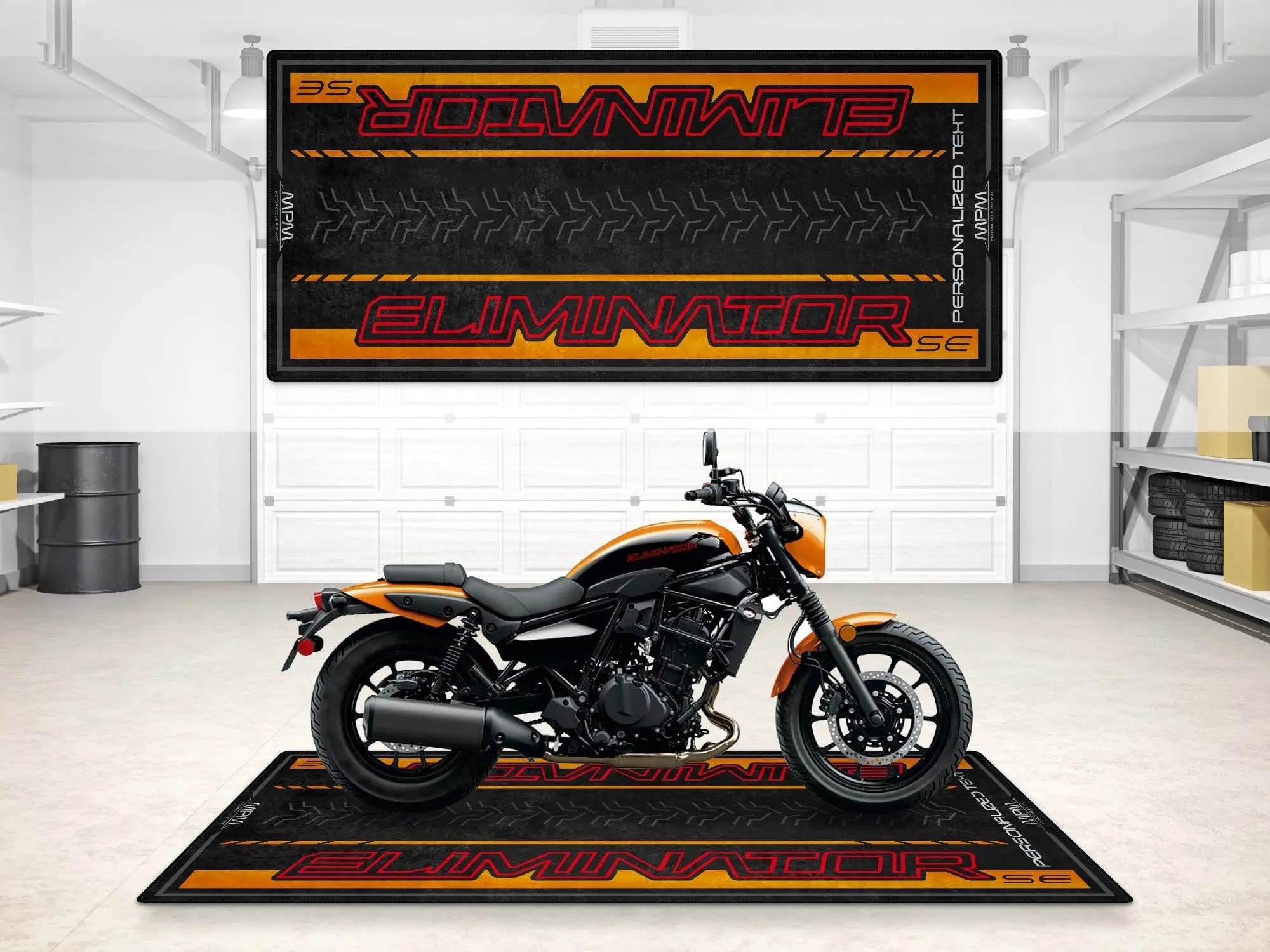 Designed Pit Mat for Kawasaki Eliminator SE Motorcycle - MM7423 - Image 3