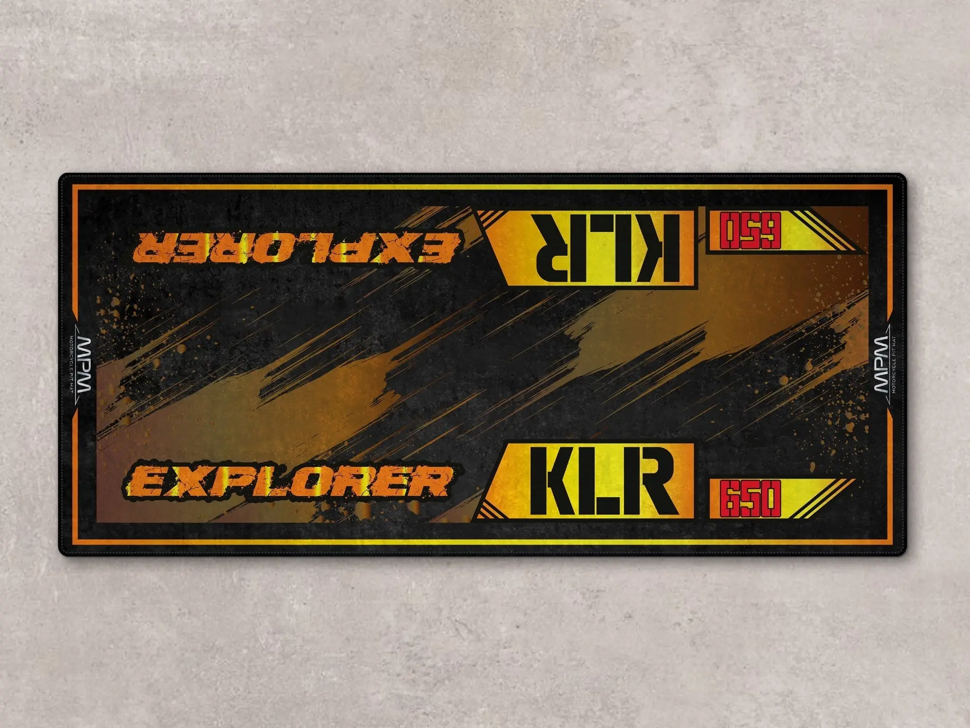 Designed Pit Mat for Kawasaki KLR 650 Motorcycle - MM7431 - Image 2
