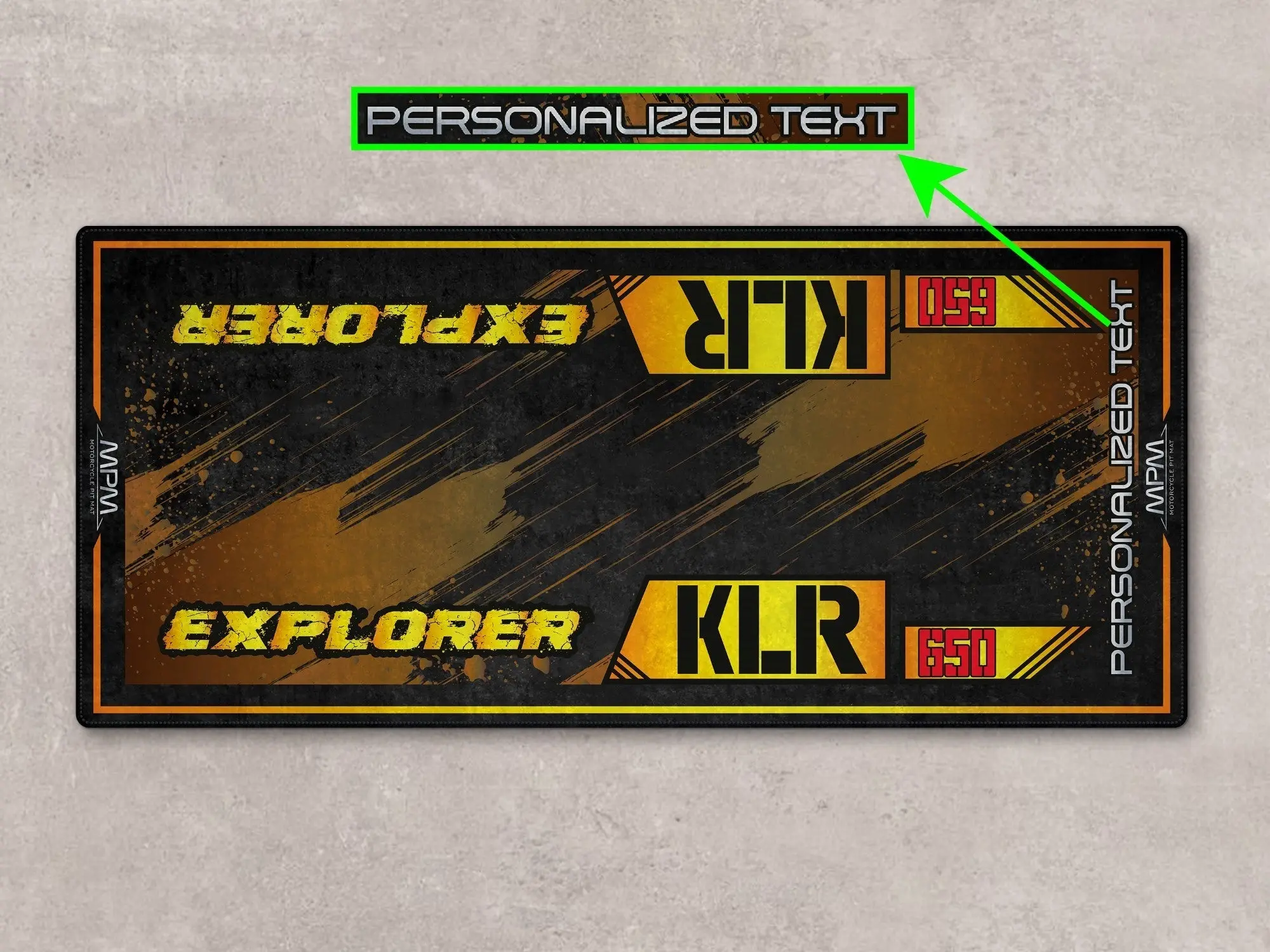 Designed Pit Mat for Kawasaki KLR 650 Motorcycle - MM7431 - Image 4
