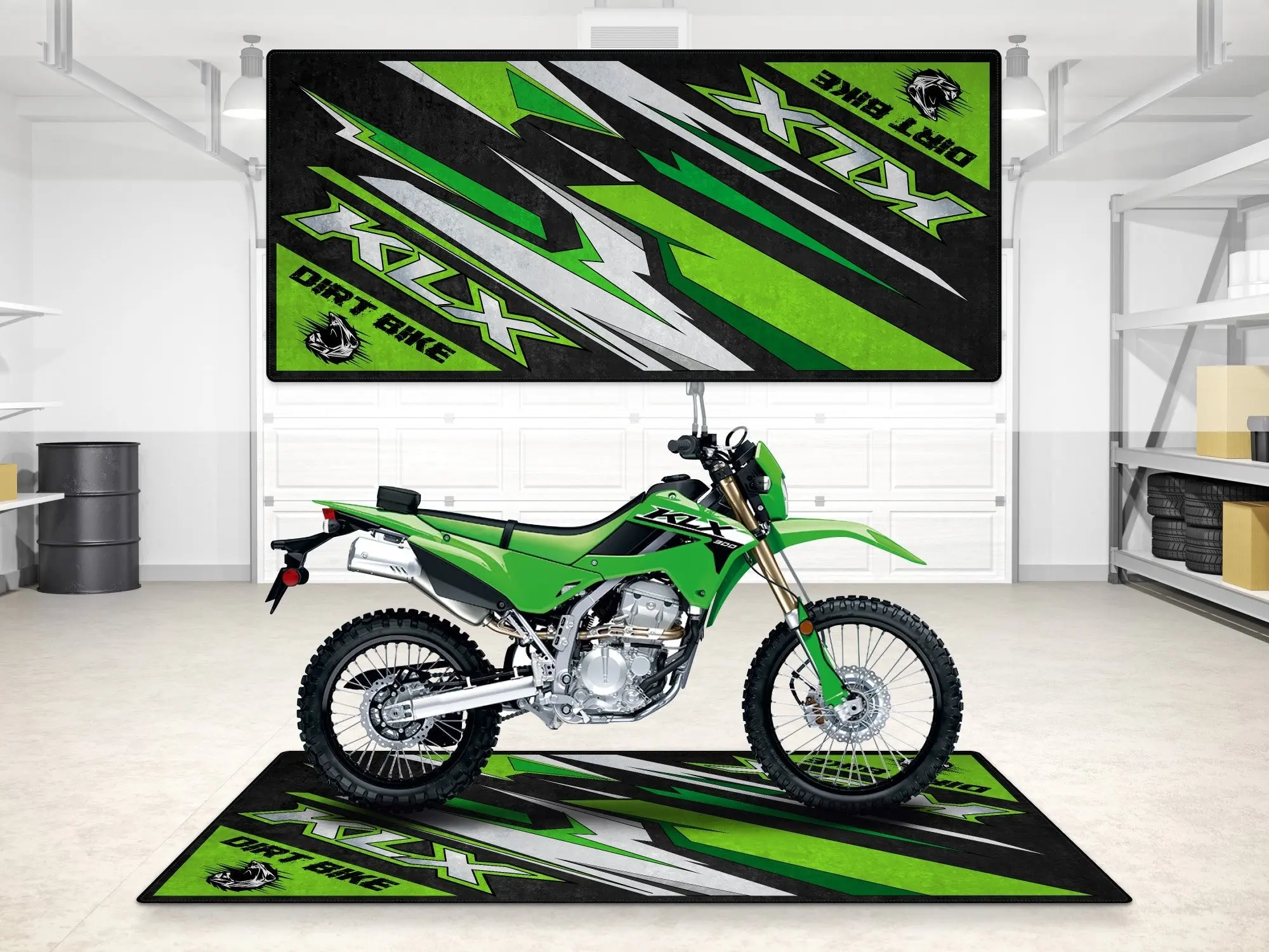 Designed Pit Mat for Kawasaki KLX Motorcycle - MM7432 - Image 6
