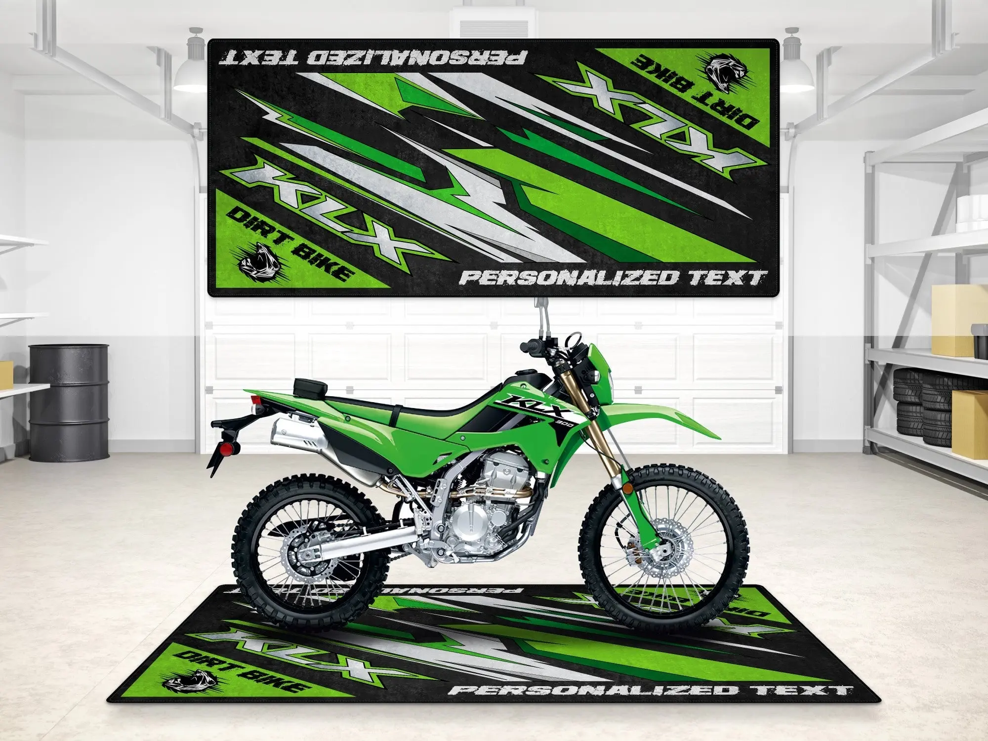Designed Pit Mat for Kawasaki KLX Motorcycle - MM7432 - Image 8