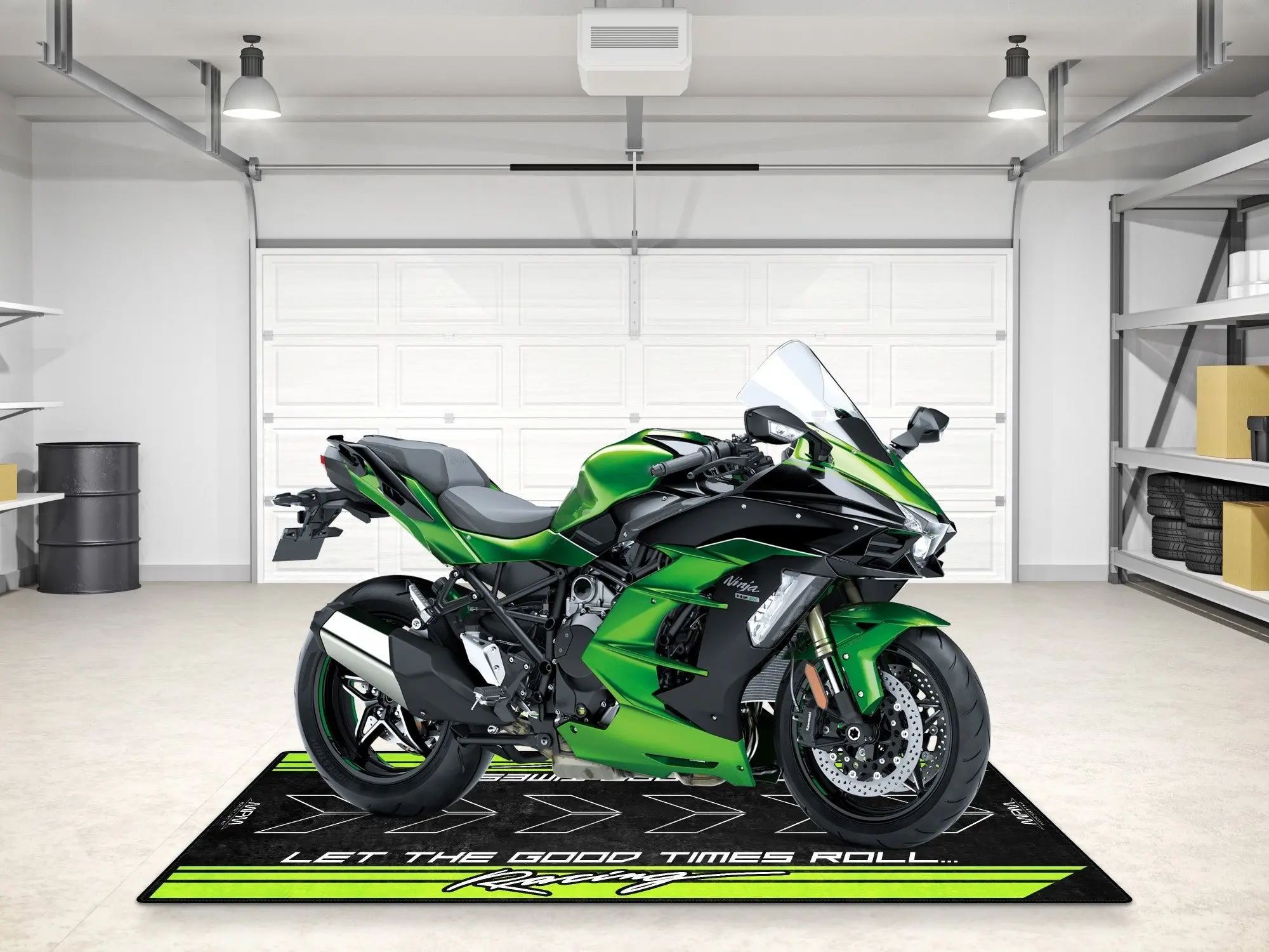 Designed Pit Mat for Kawasaki Motorcycle - MM7134 - Image 5