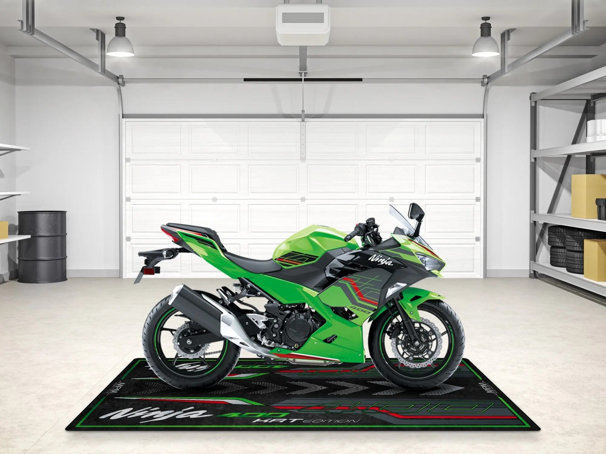 Designed Pit Mat for Kawasaki Ninja 400 KRT Edition Motorcycle - MM7387 - Image 5
