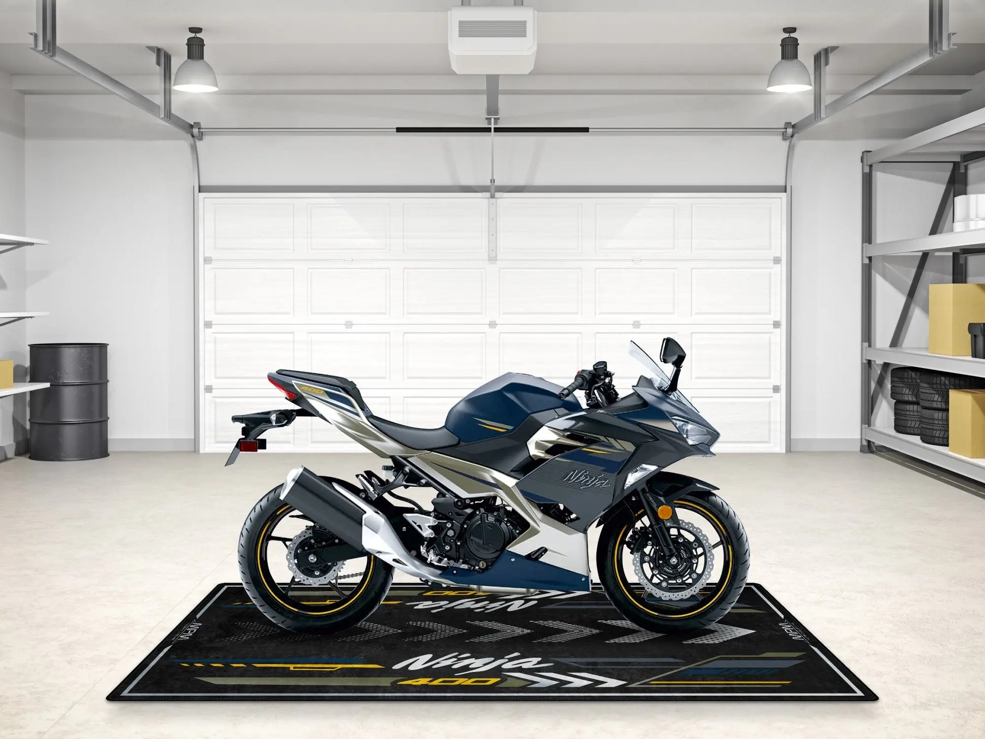 Designed Pit Mat for Kawasaki Ninja 400 Motorcycle - MM7386 - Image 10