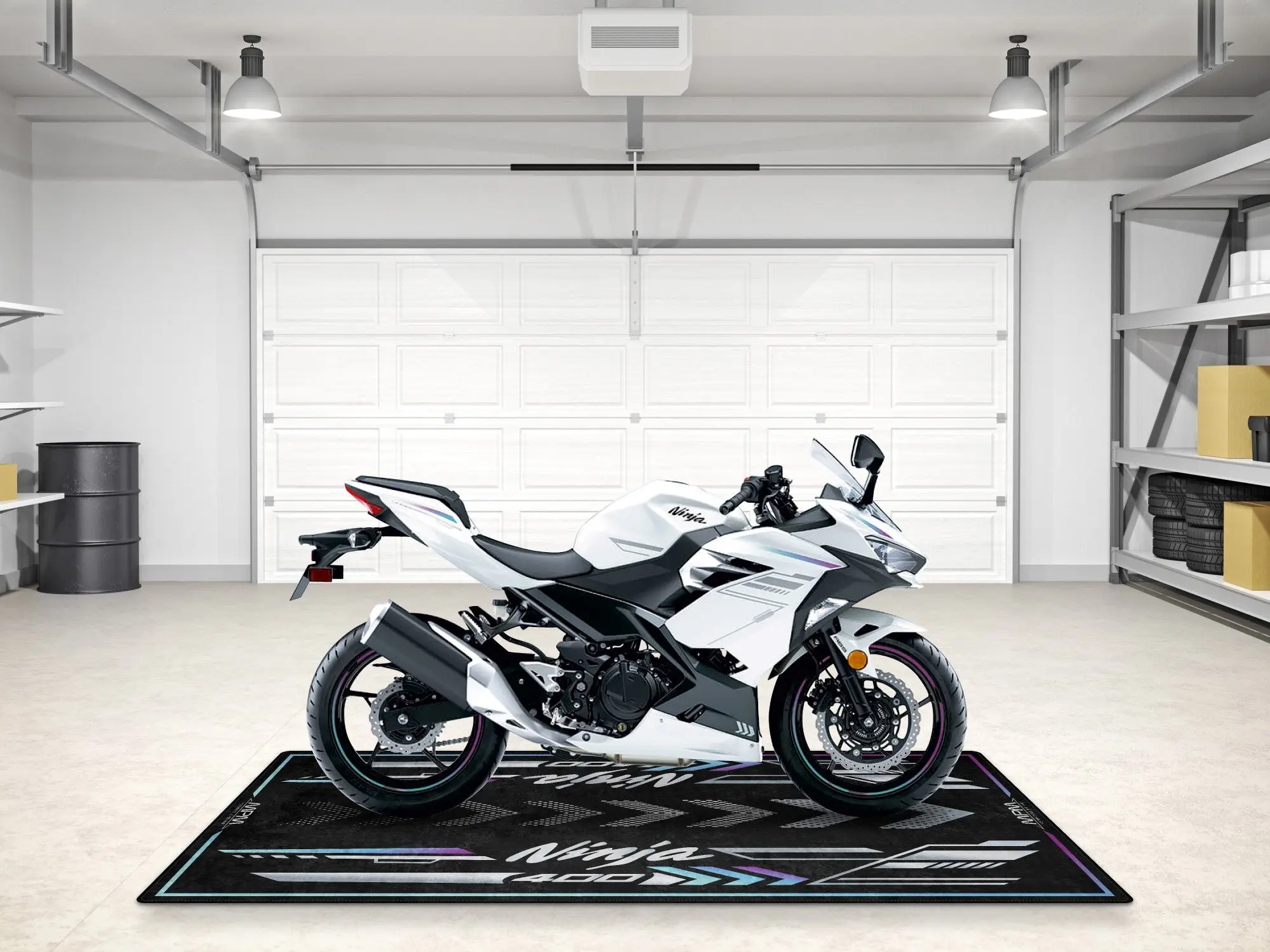 Designed Pit Mat for Kawasaki Ninja 400 Motorcycle - MM7386 - Image 15