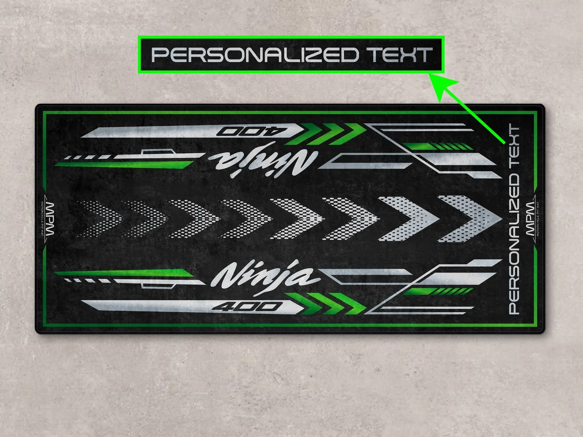 Designed Pit Mat for Kawasaki Ninja 400 Motorcycle - MM7386 - Image 4