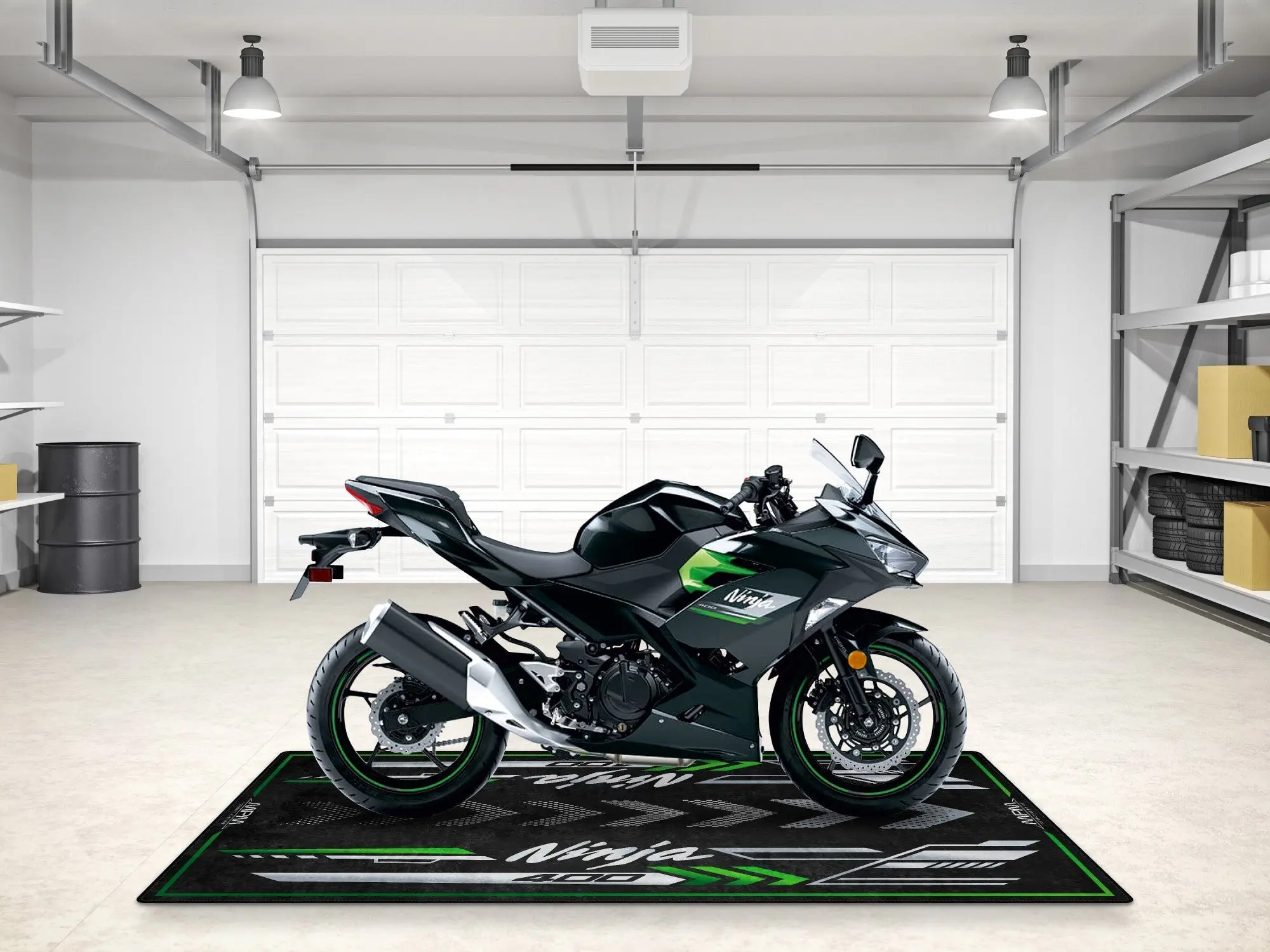 Designed Pit Mat for Kawasaki Ninja 400 Motorcycle - MM7386 - Image 5