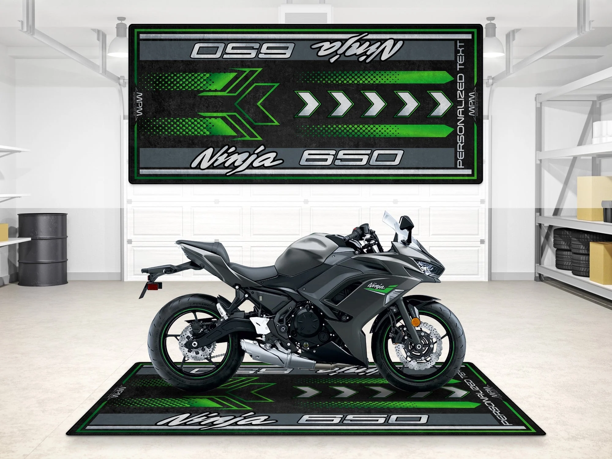 Designed Pit Mat for Kawasaki Ninja 650 Motorcycle - MM7388 - Image 11