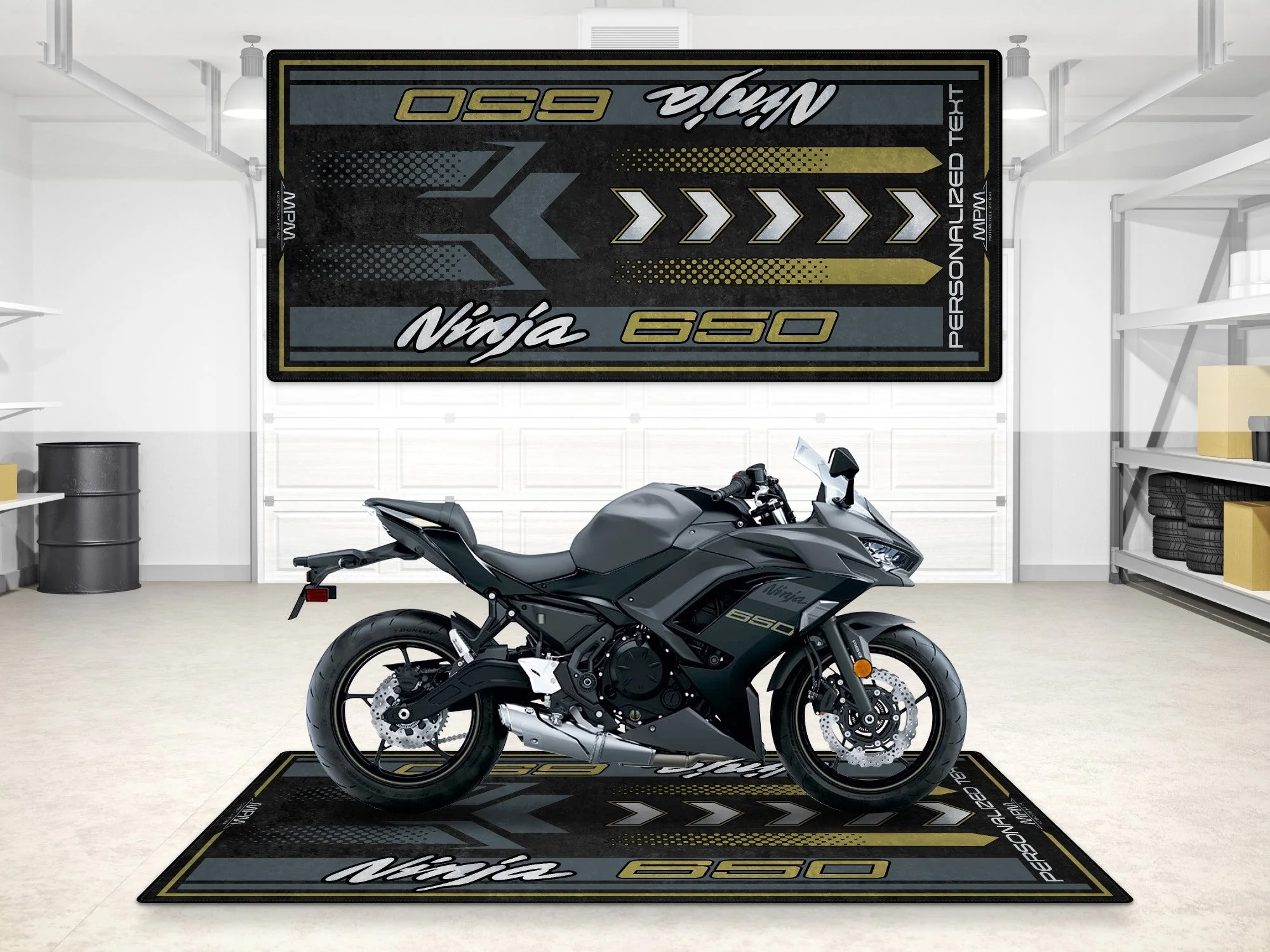 Designed Pit Mat for Kawasaki Ninja 650 Motorcycle - MM7388 - Image 19