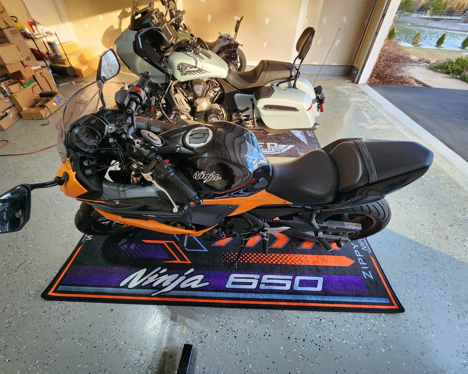 Designed Pit Mat for Kawasaki Ninja 650 Motorcycle - MM7388 - Image 23